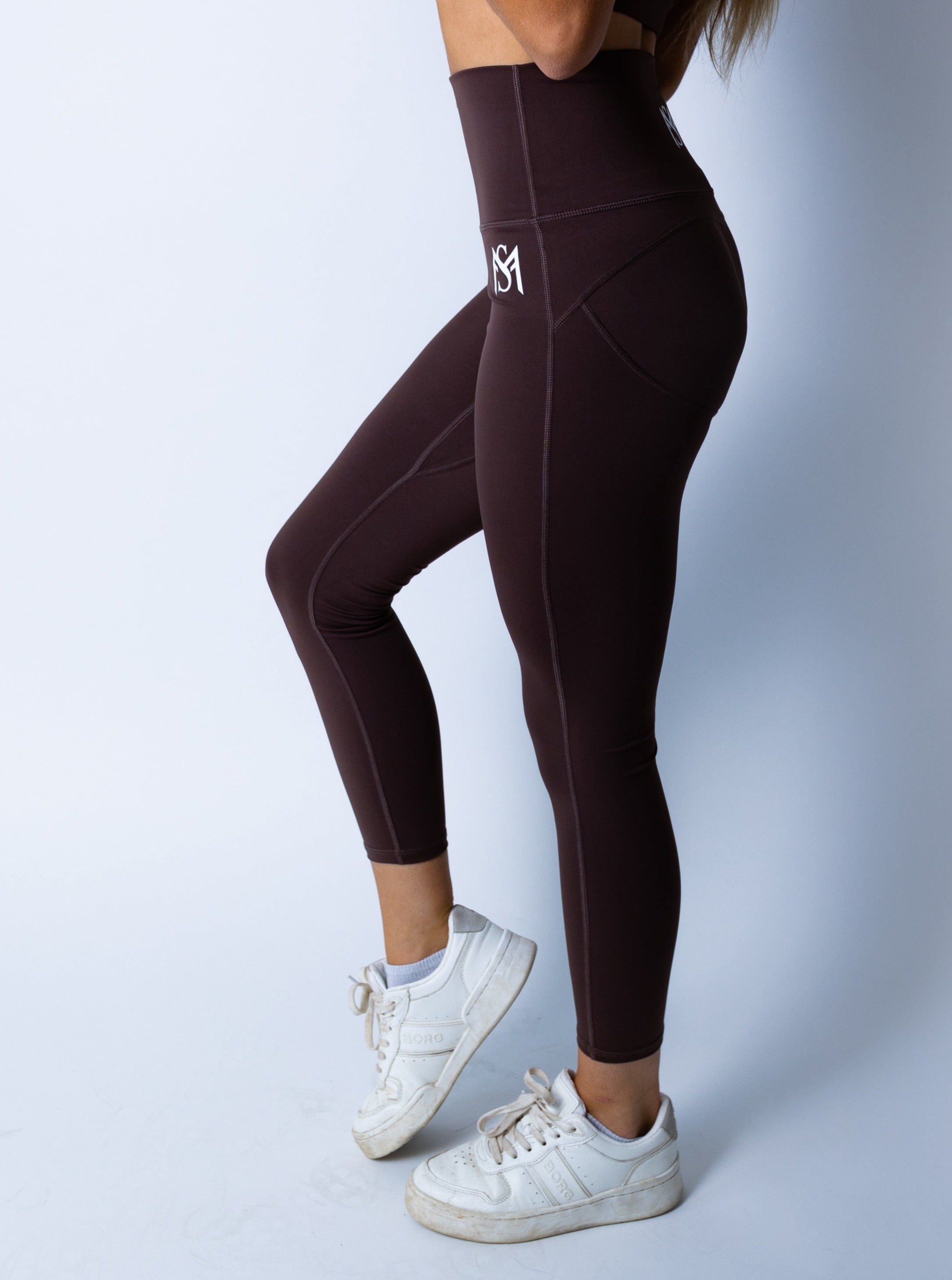 Zipper Legging Brown Sportmonkey