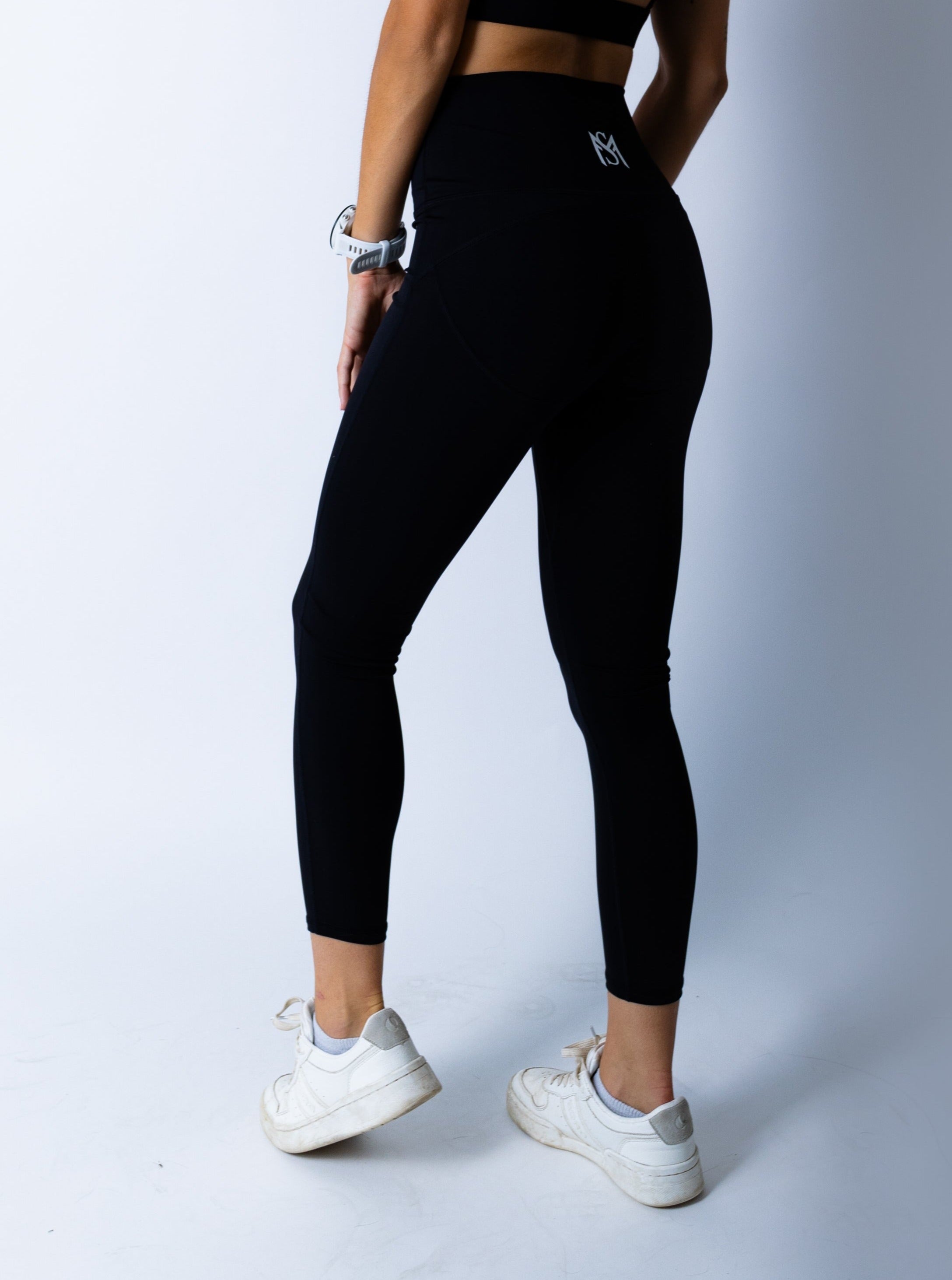 Zipper Legging Black Sportmonkey