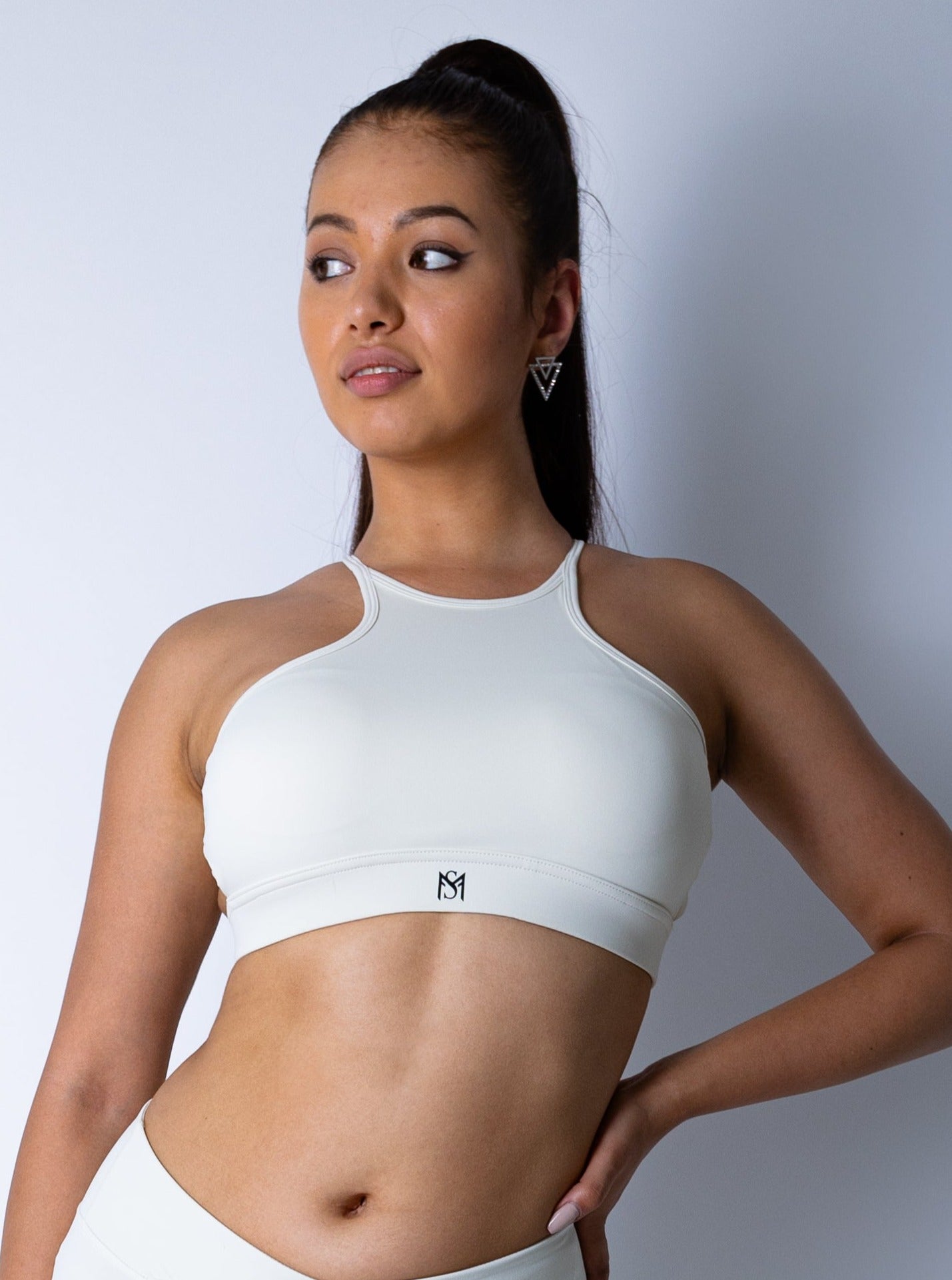 Wrap Elegant White Sport Bra Sportmonkey