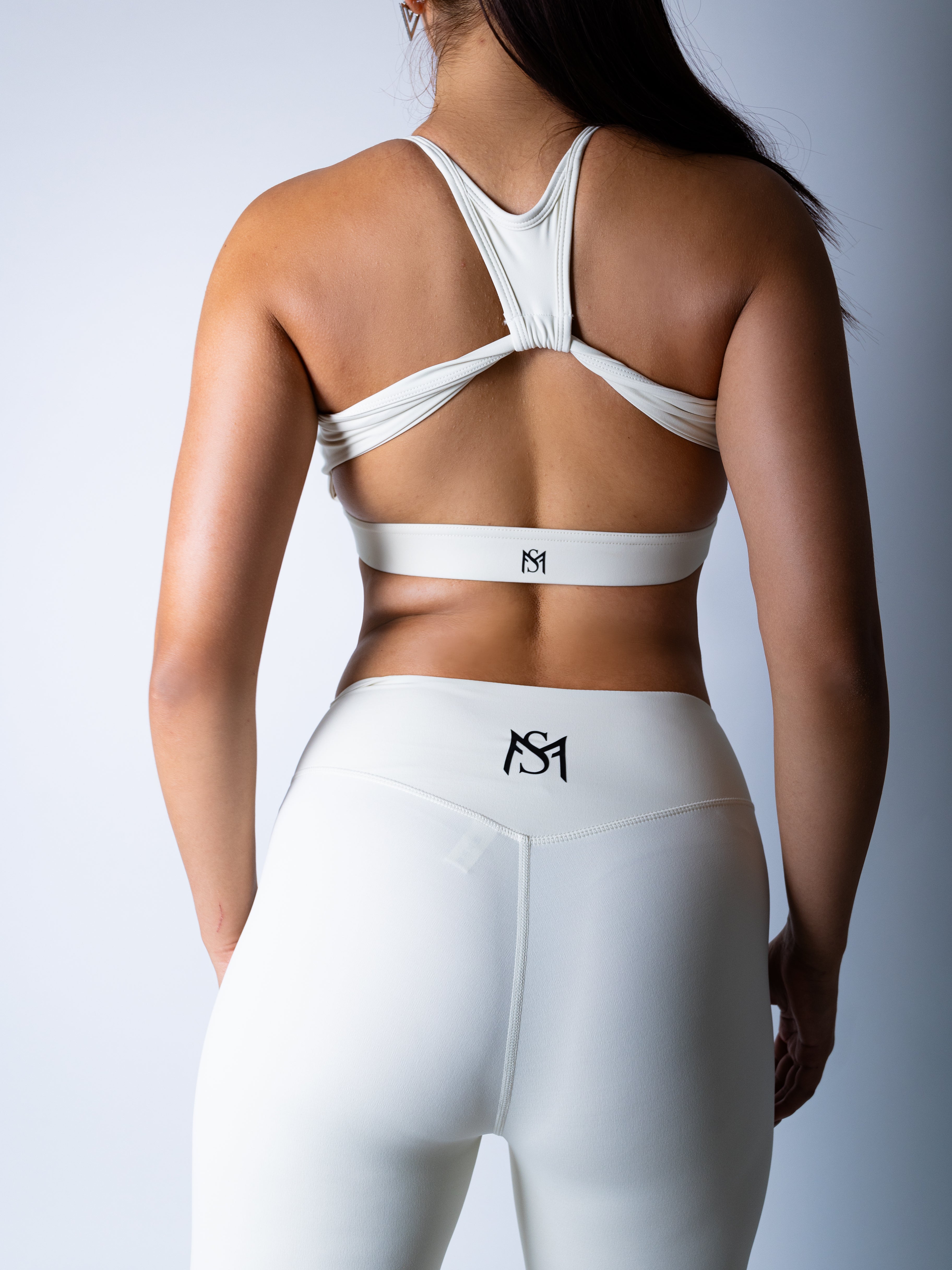 Wrap Elegant White Sport Bra Sportmonkey
