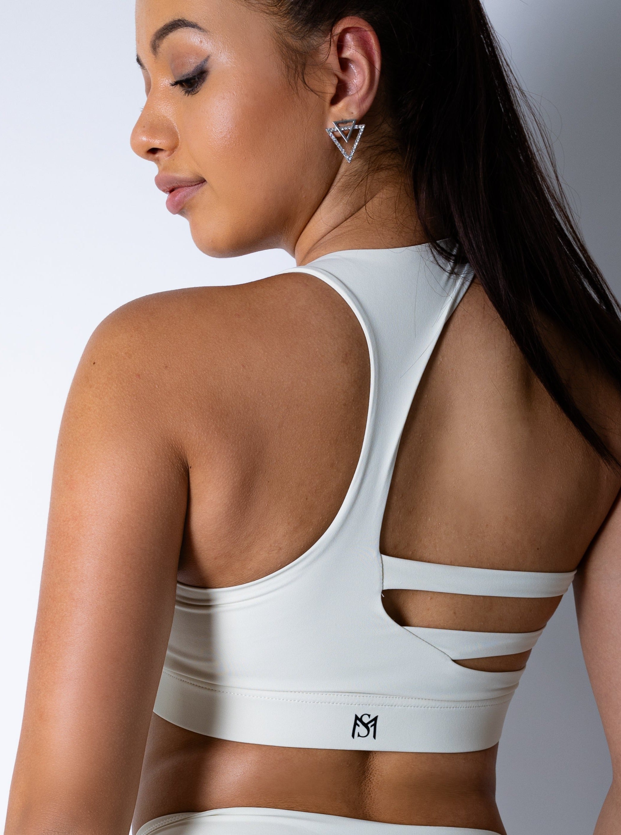 Wrap Supportive White Sport Bra Sportmonkey