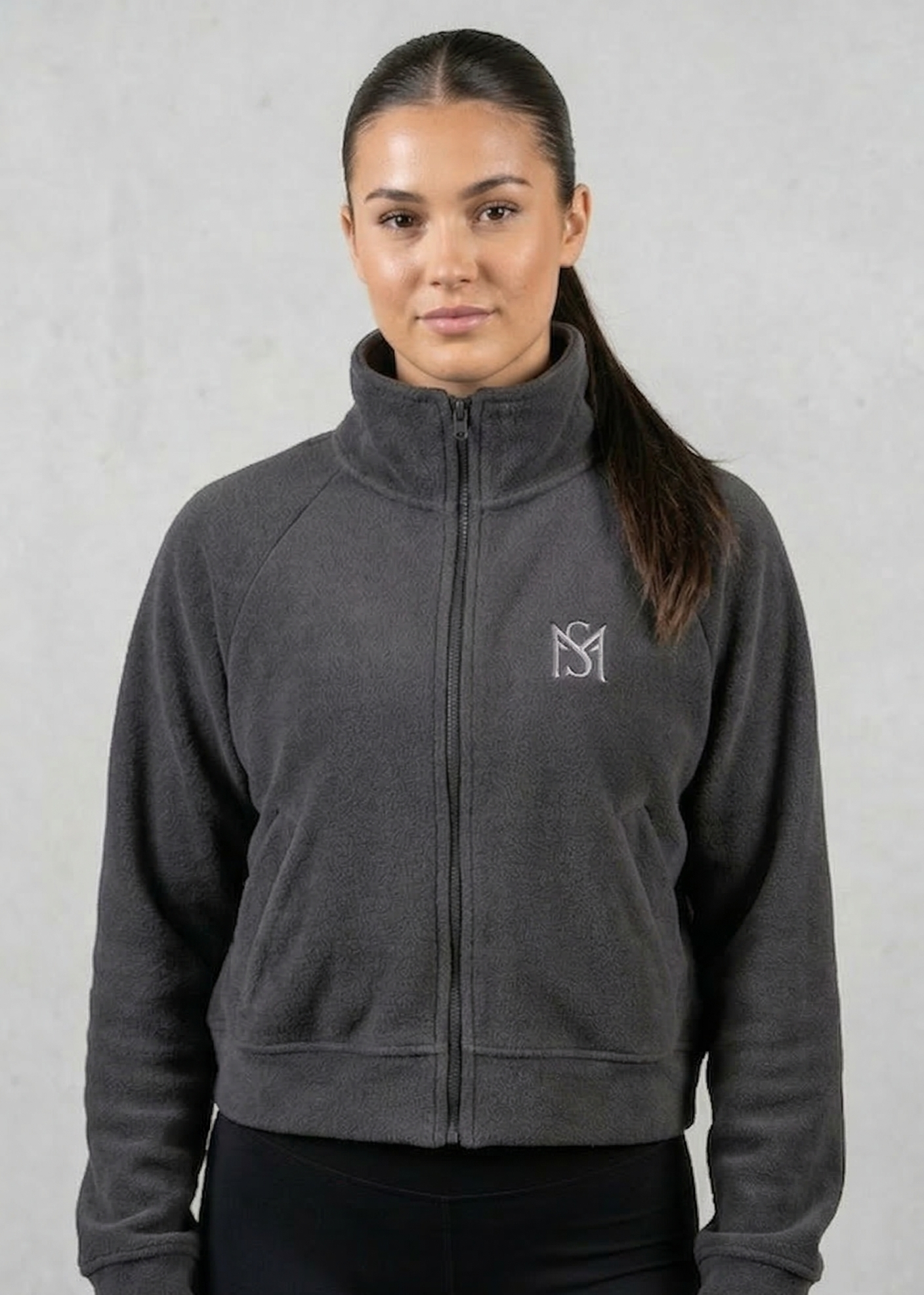 Fleece crop top jacket Sportmonkey