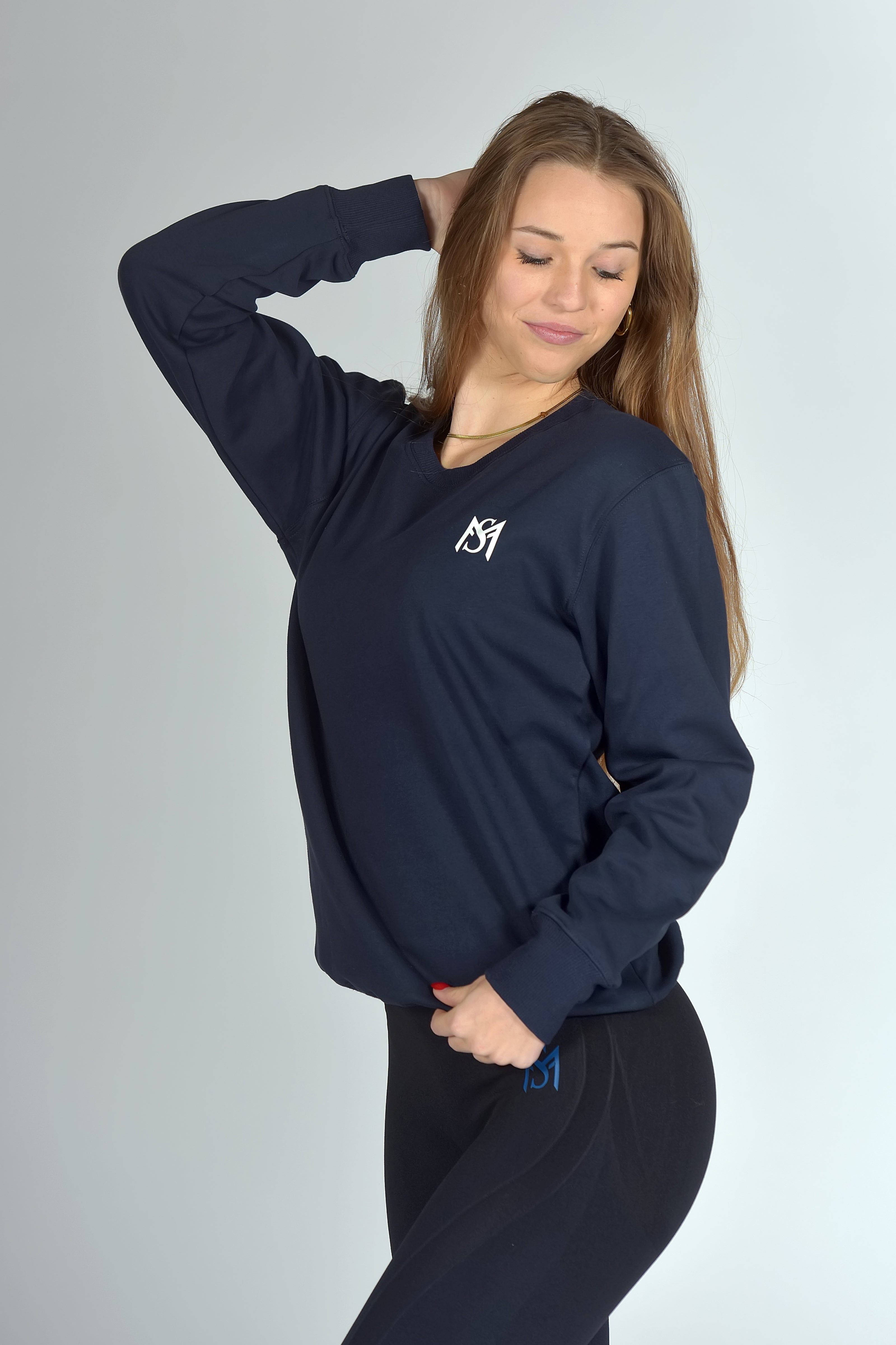 Unisex Fleece Pull Navy Blue Sportmonkey