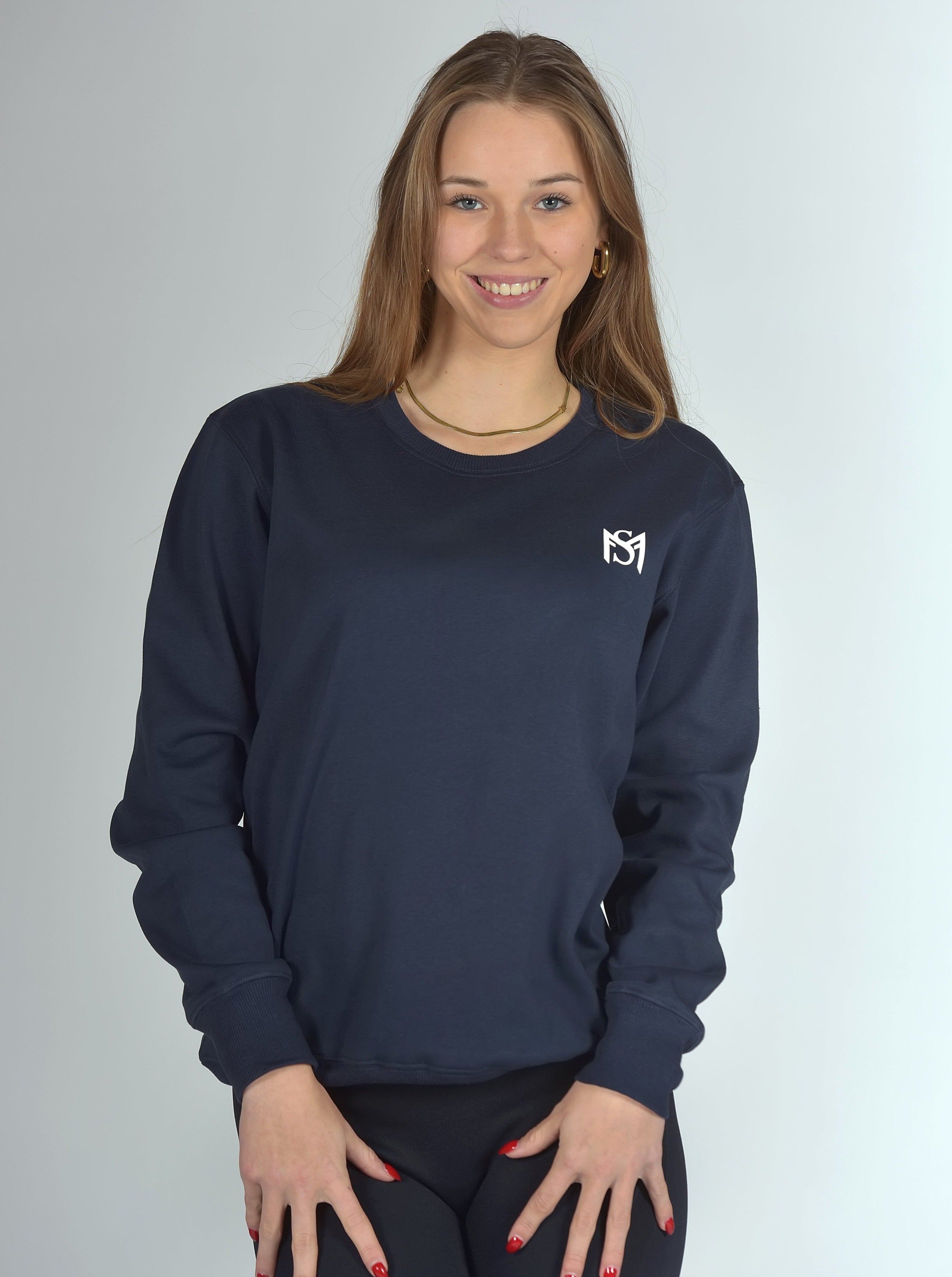 Unisex Fleece Pull Navy Blue Sportmonkey