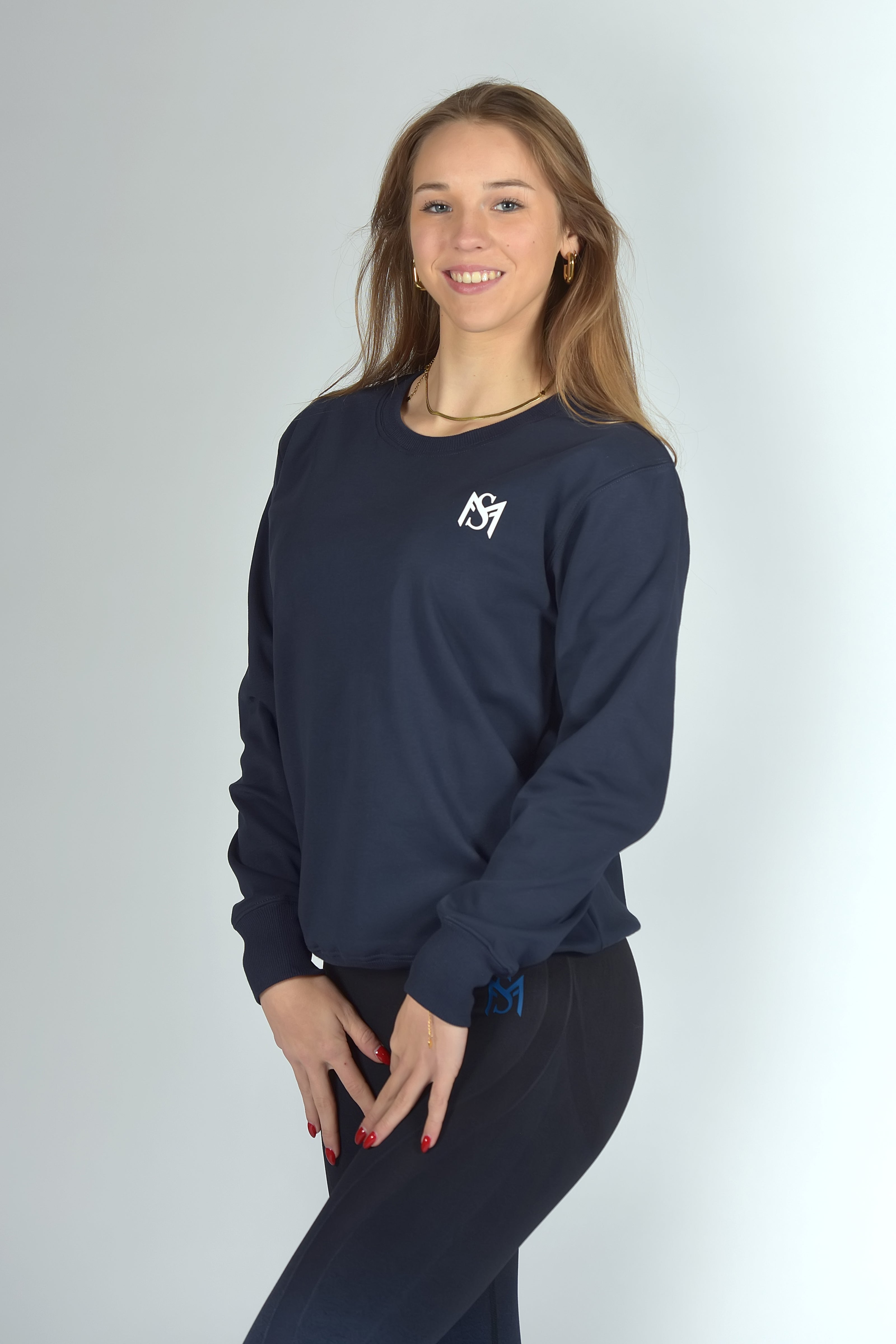 Unisex Fleece Pull Navy Blue Sportmonkey