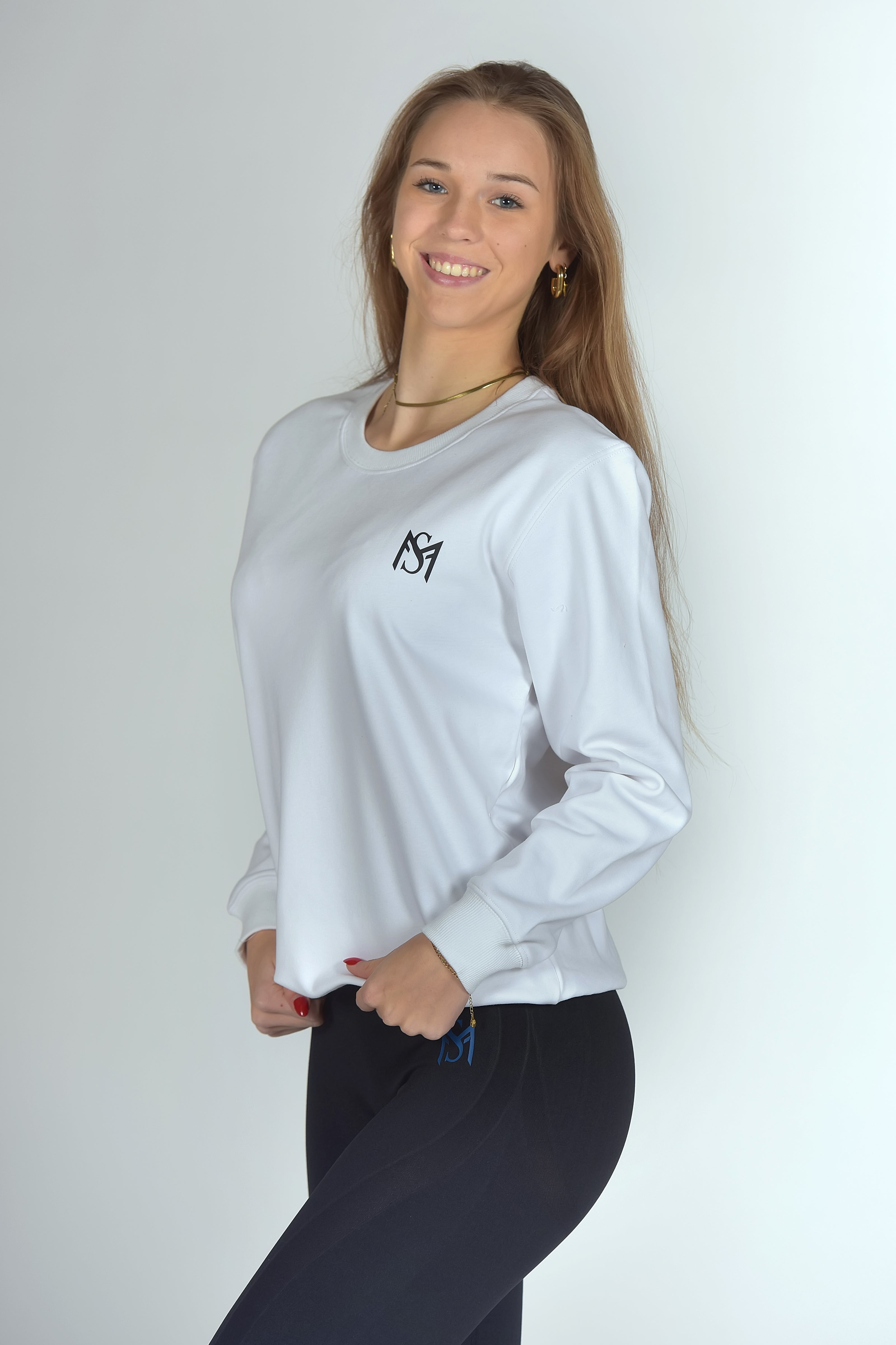 Unisex Fleece Pull White Sportmonkey