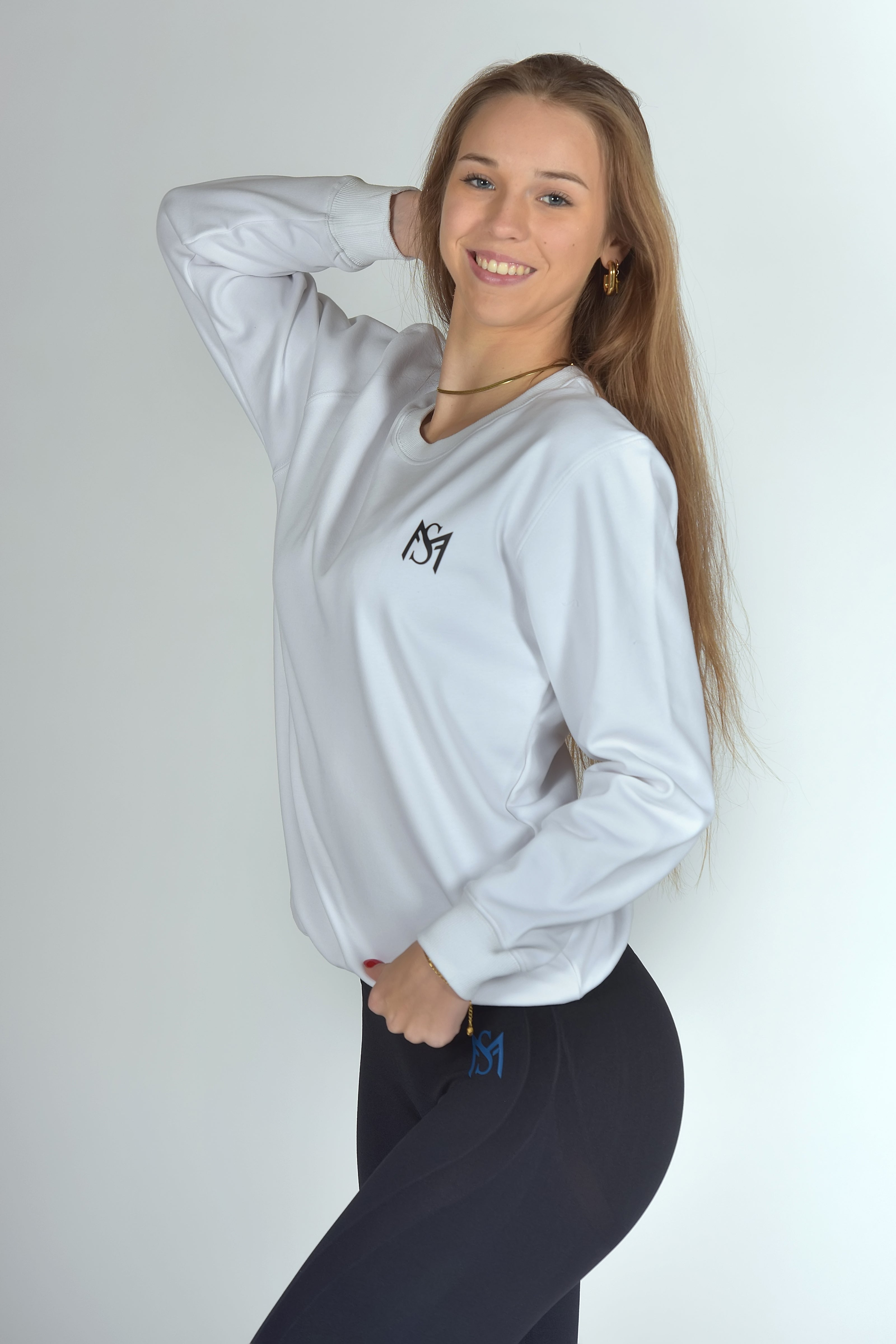 Unisex Fleece Pull White Sportmonkey