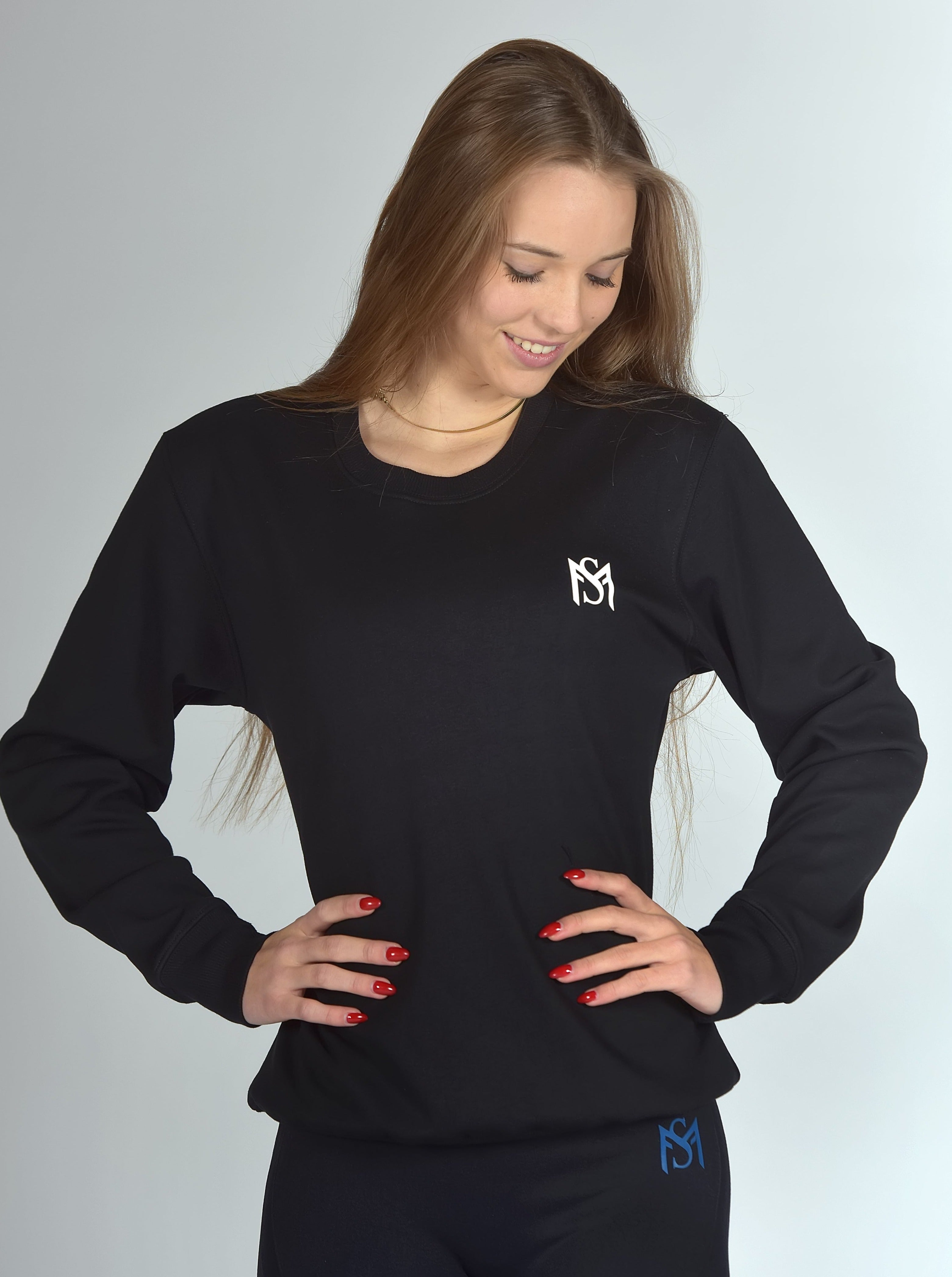 Unisex Fleece Pull Black Sportmonkey