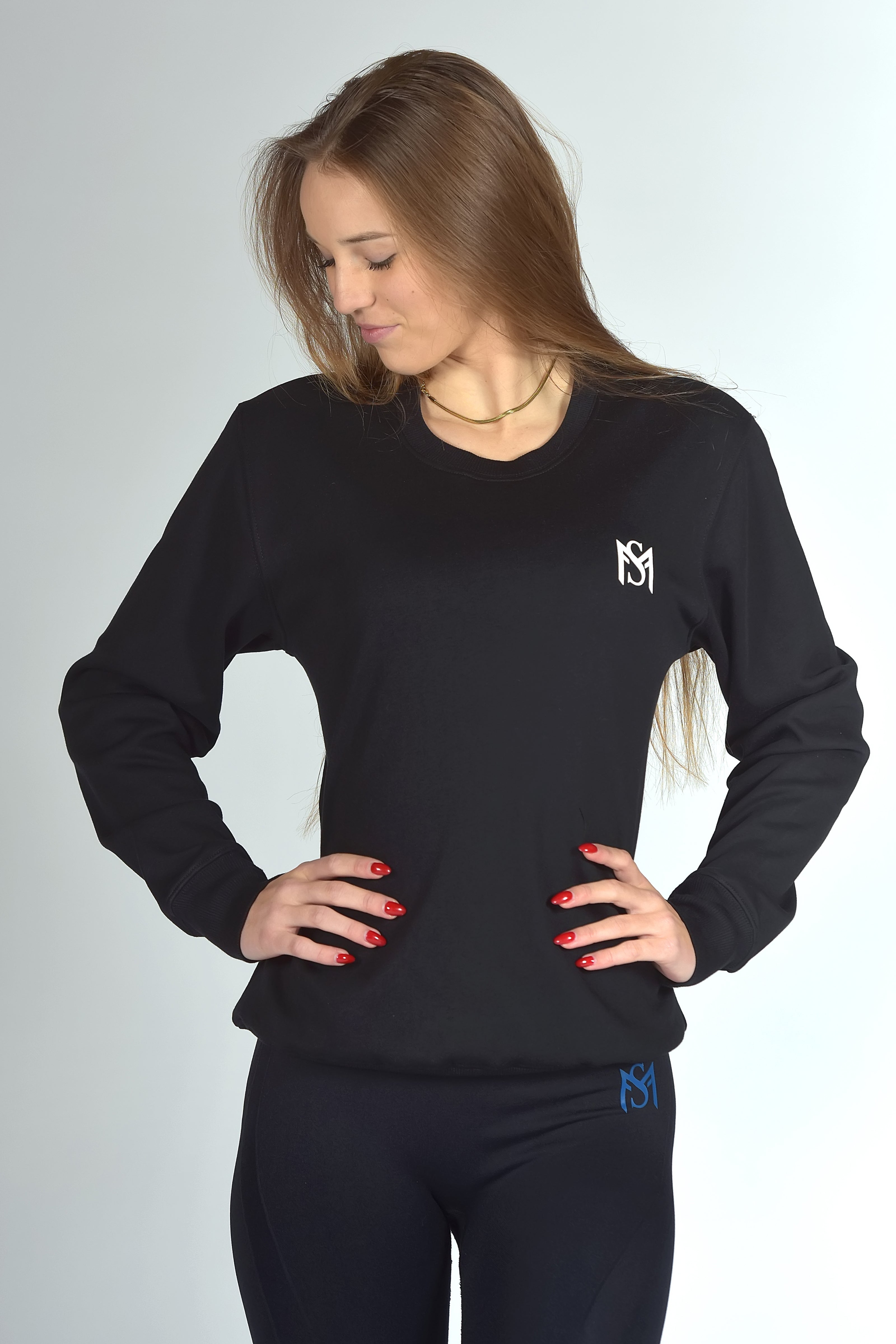 Unisex Fleece Pull Black Sportmonkey
