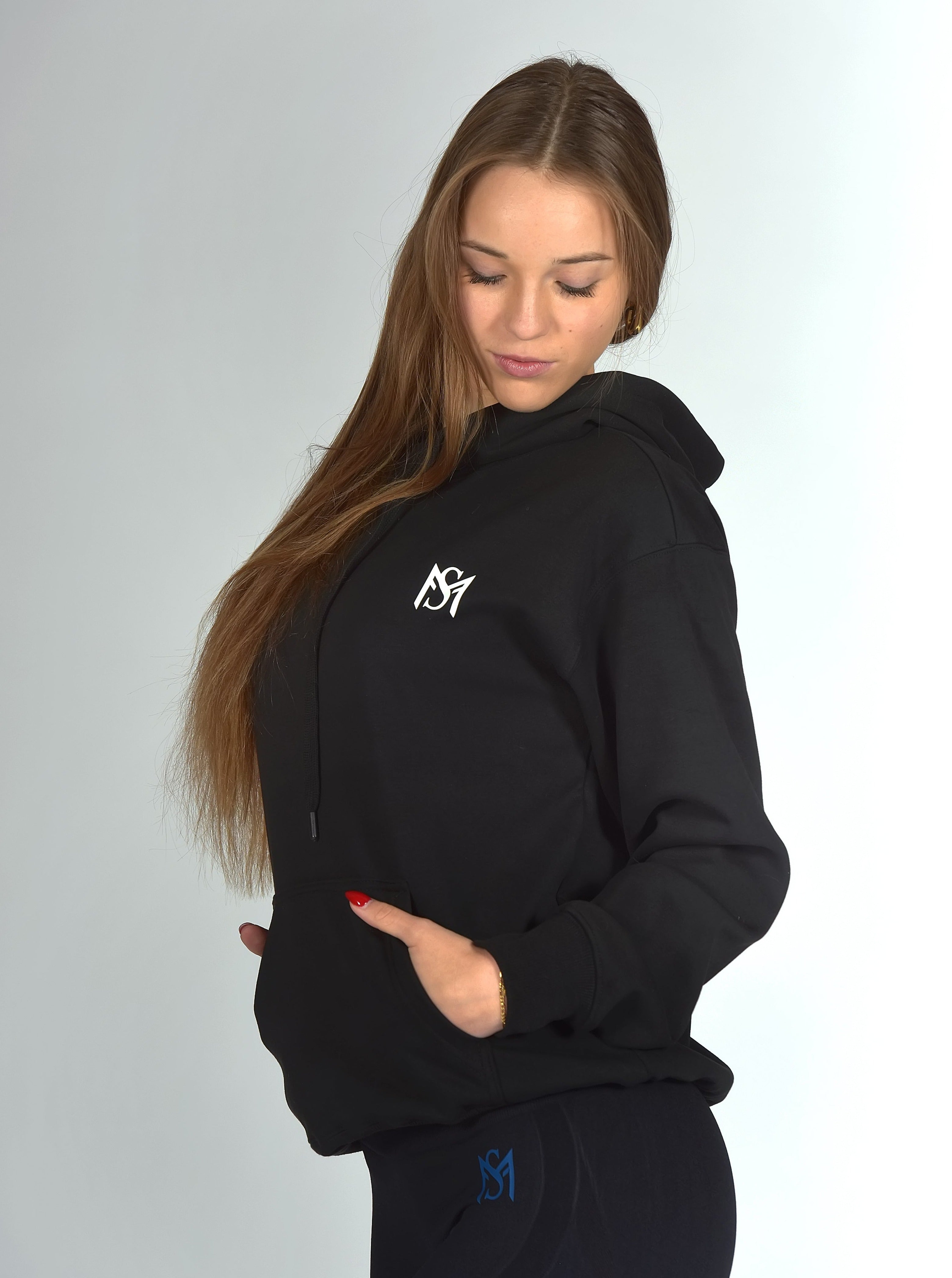 Unisex Fleece Hoodie Black Sportmonkey