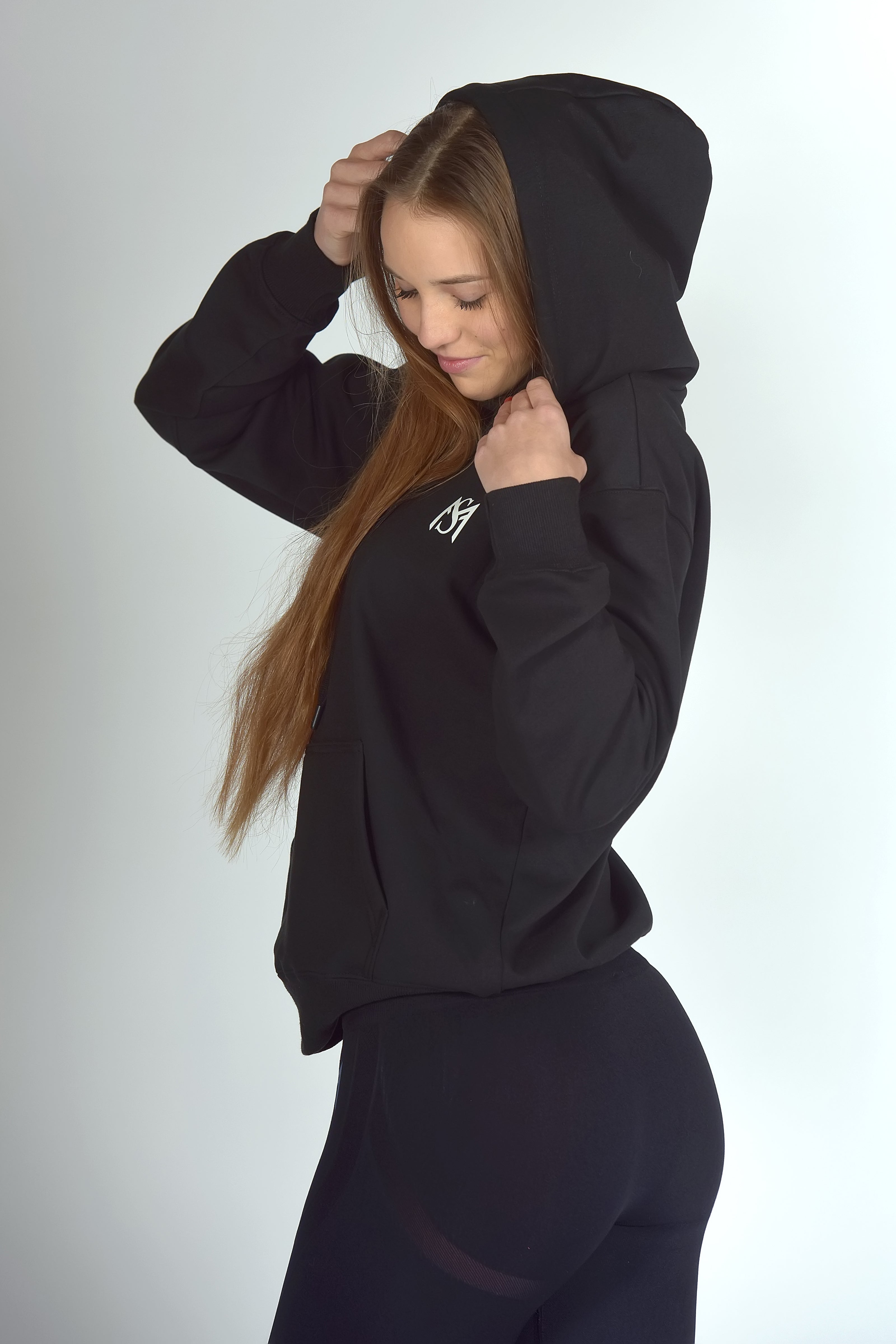 Unisex Fleece Hoodie Black Sportmonkey