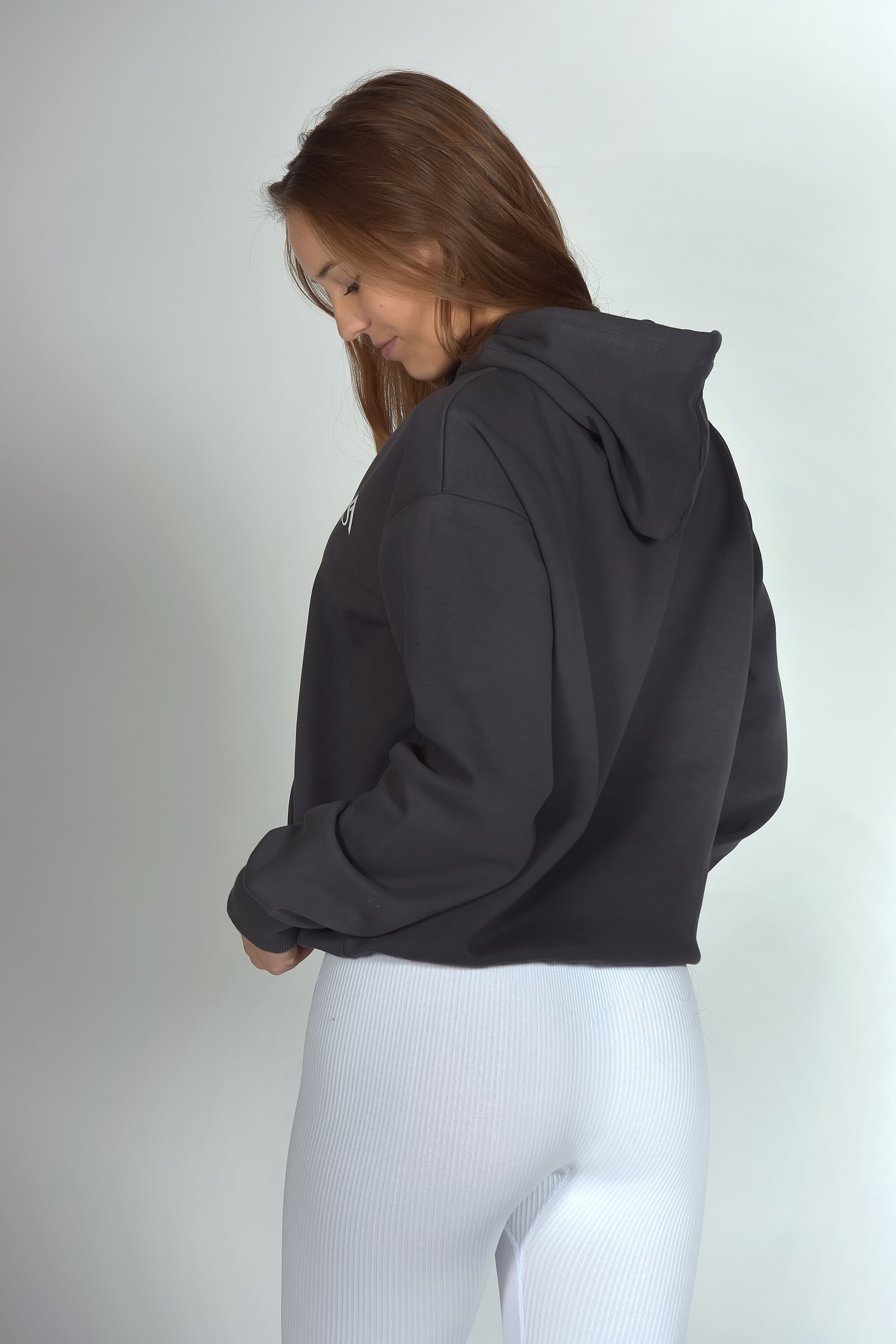 Unisex Fleece Hoodie Dark Grey Sportmonkey