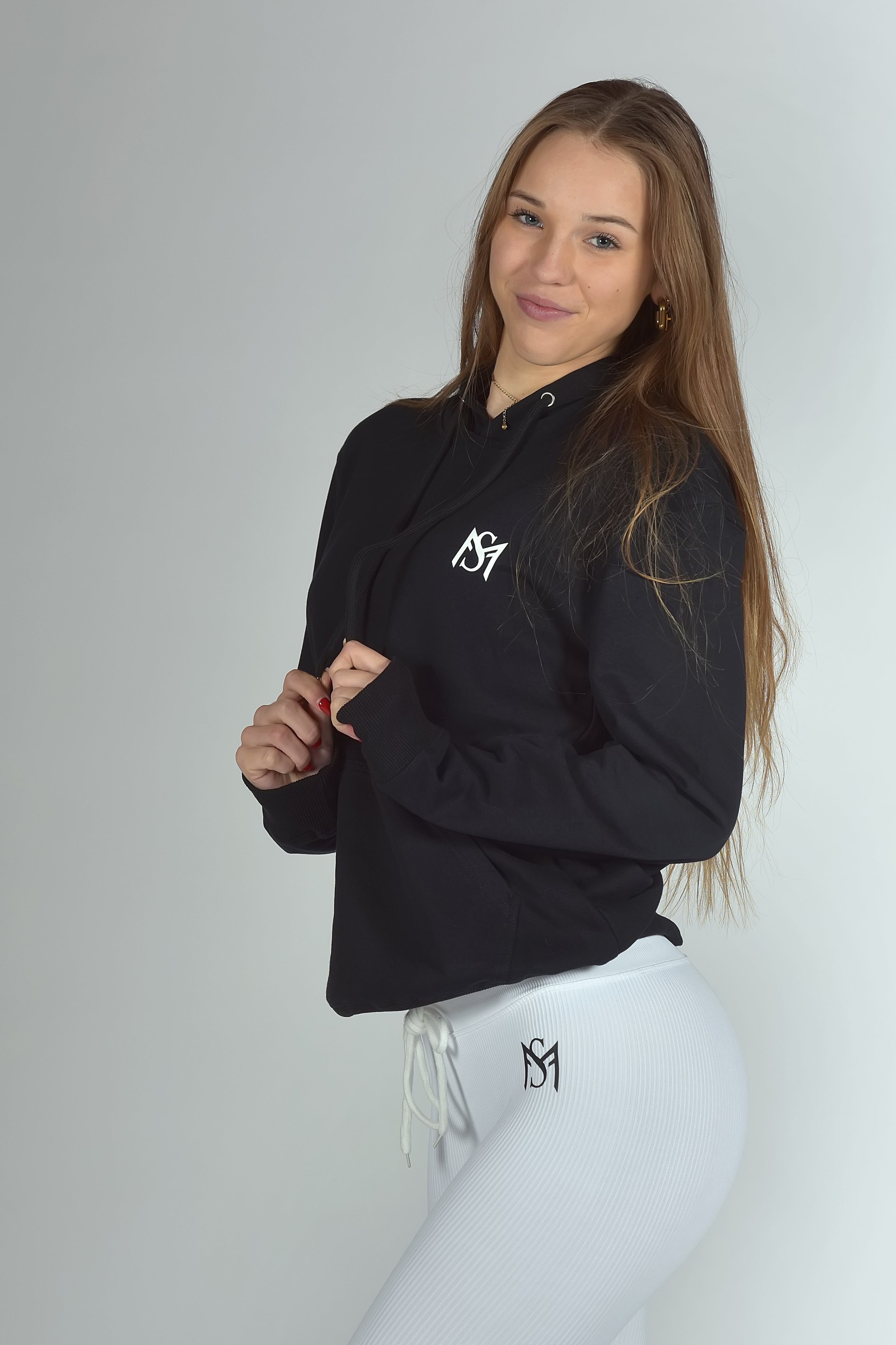 Unisex Thin Hoodie Black Sportmonkey