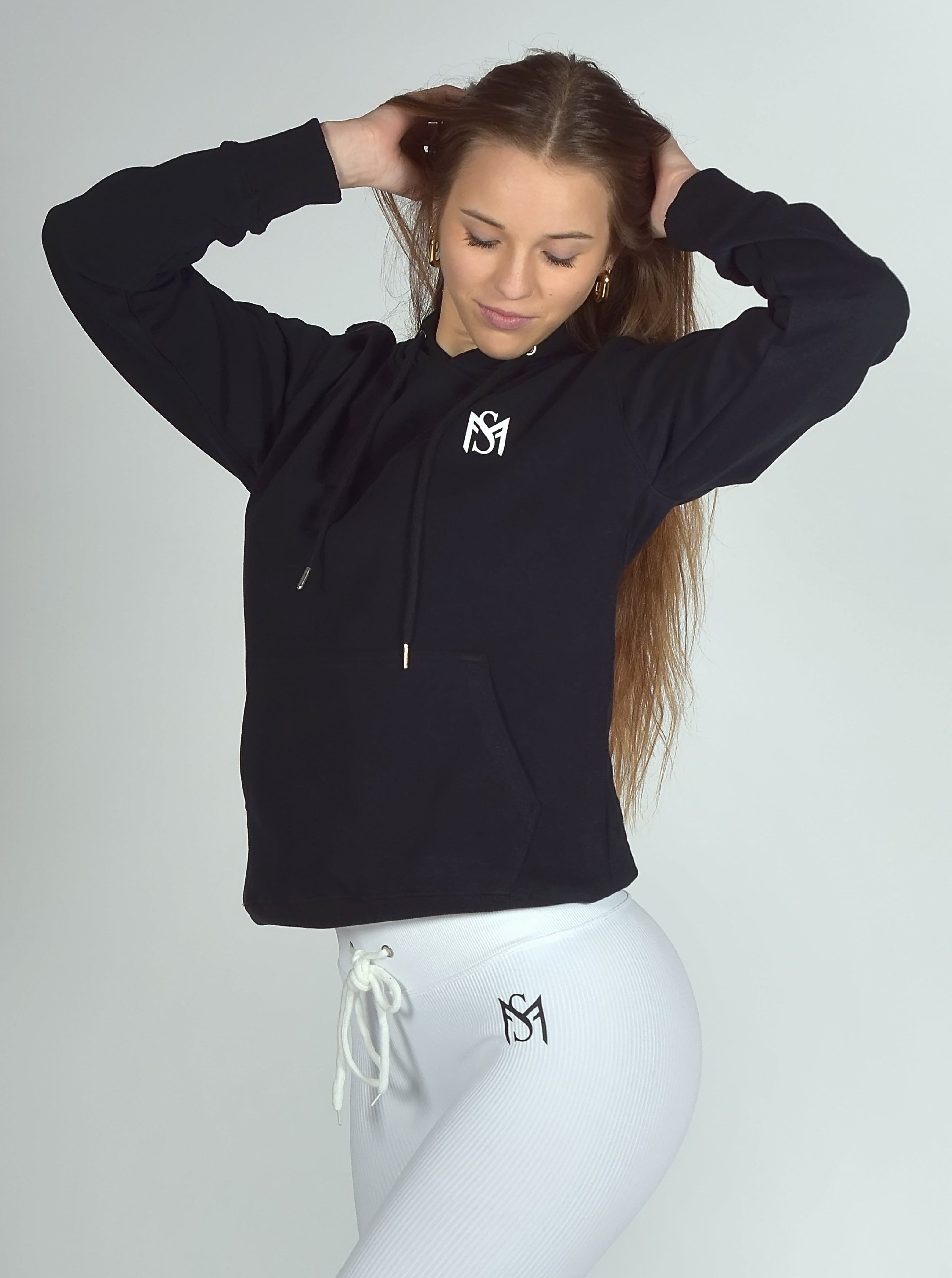Unisex Thin Hoodie Black Sportmonkey