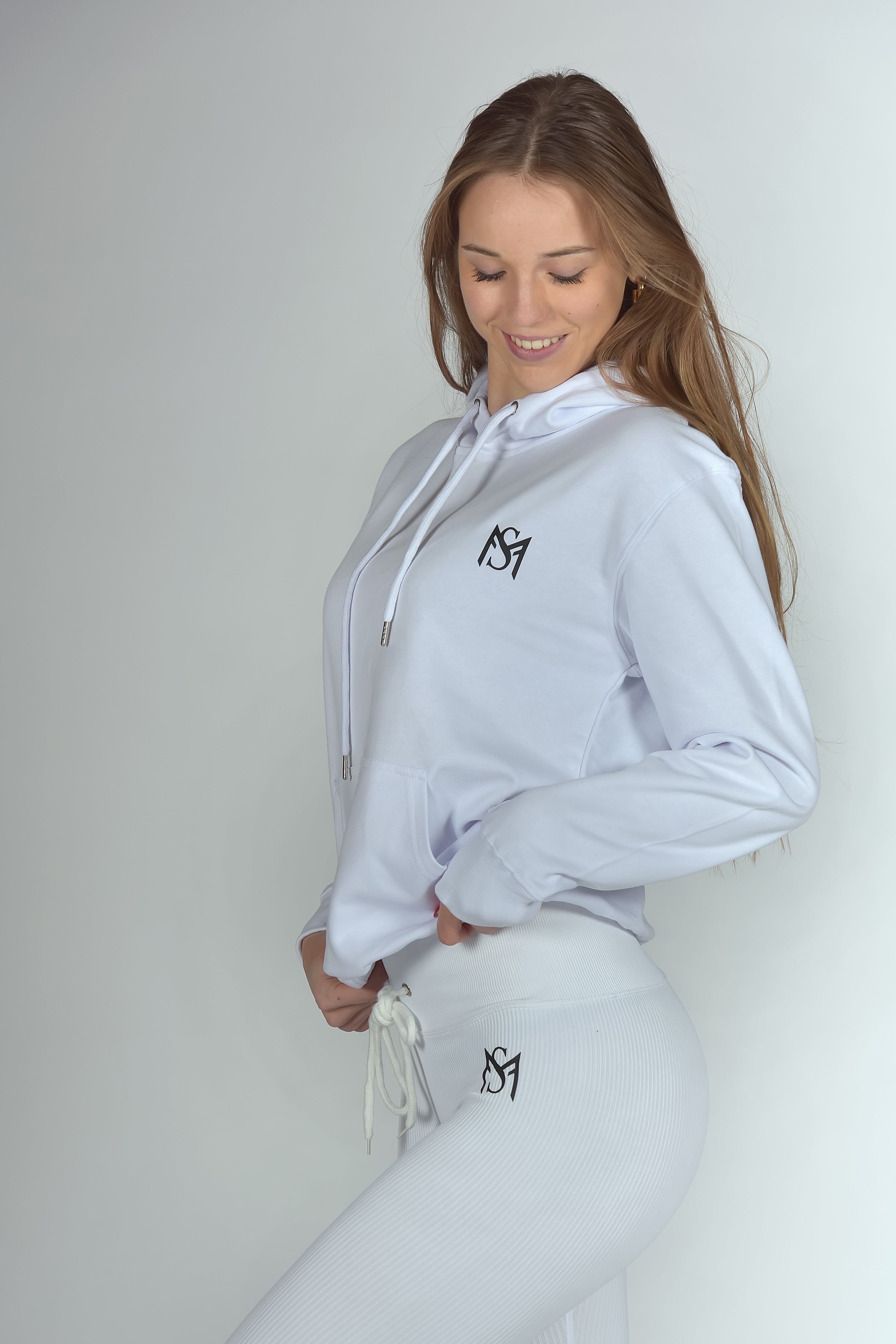 Unisex Thin Hoodie White Sportmonkey