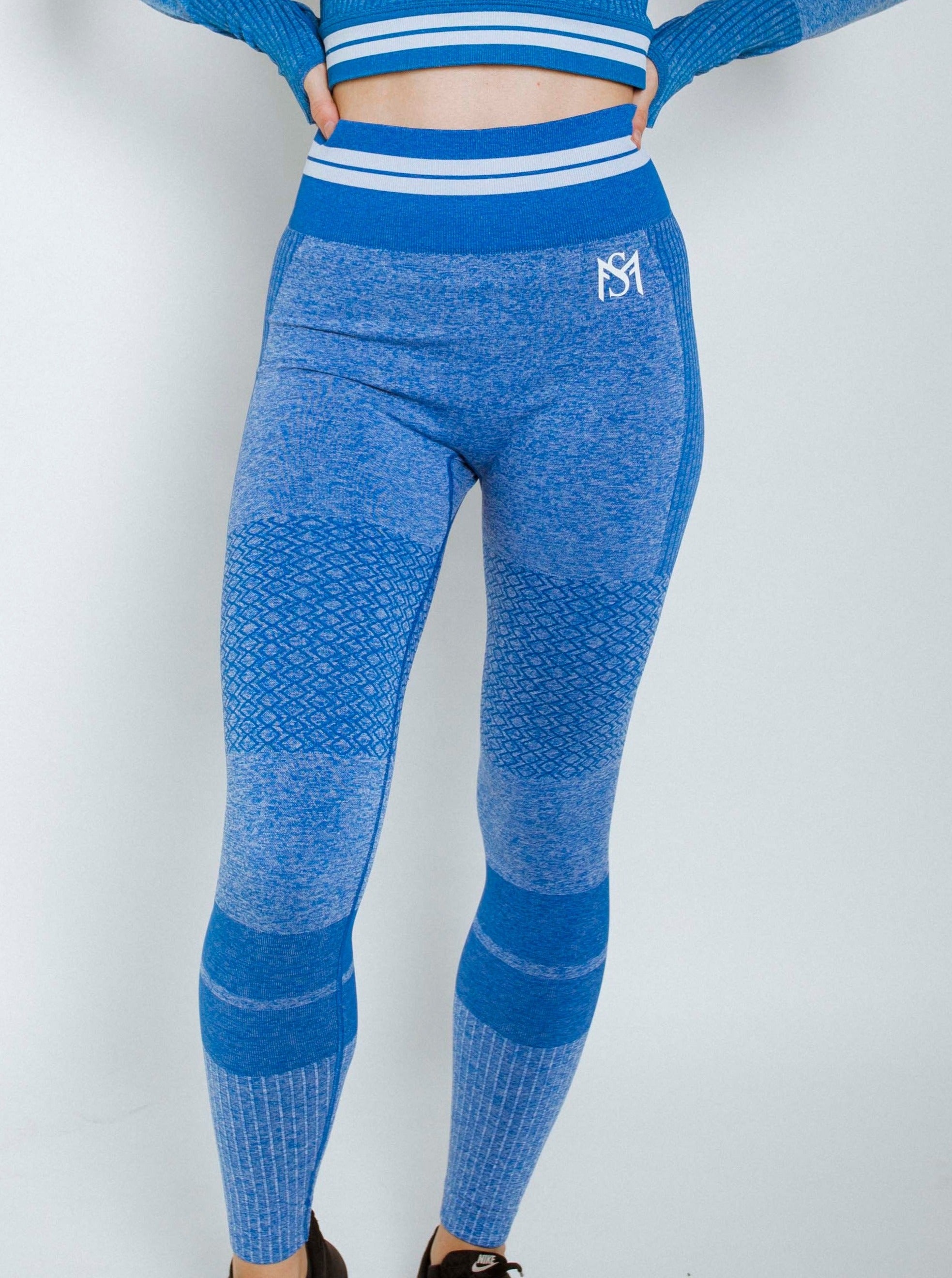 Bright Lines Blue Long Sleeve Set sportmonkey