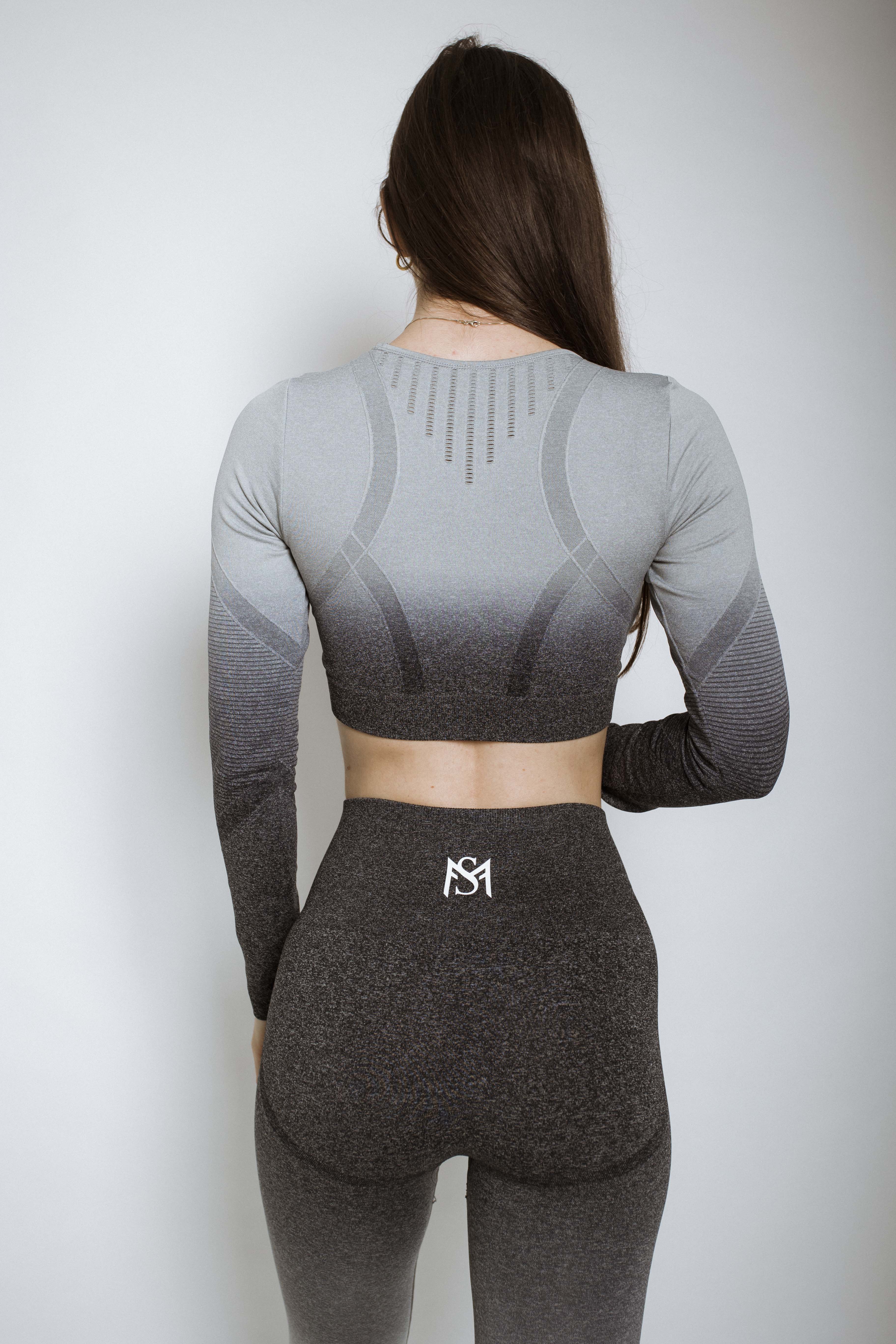 Gradient Grey Leggings Sportmonkey