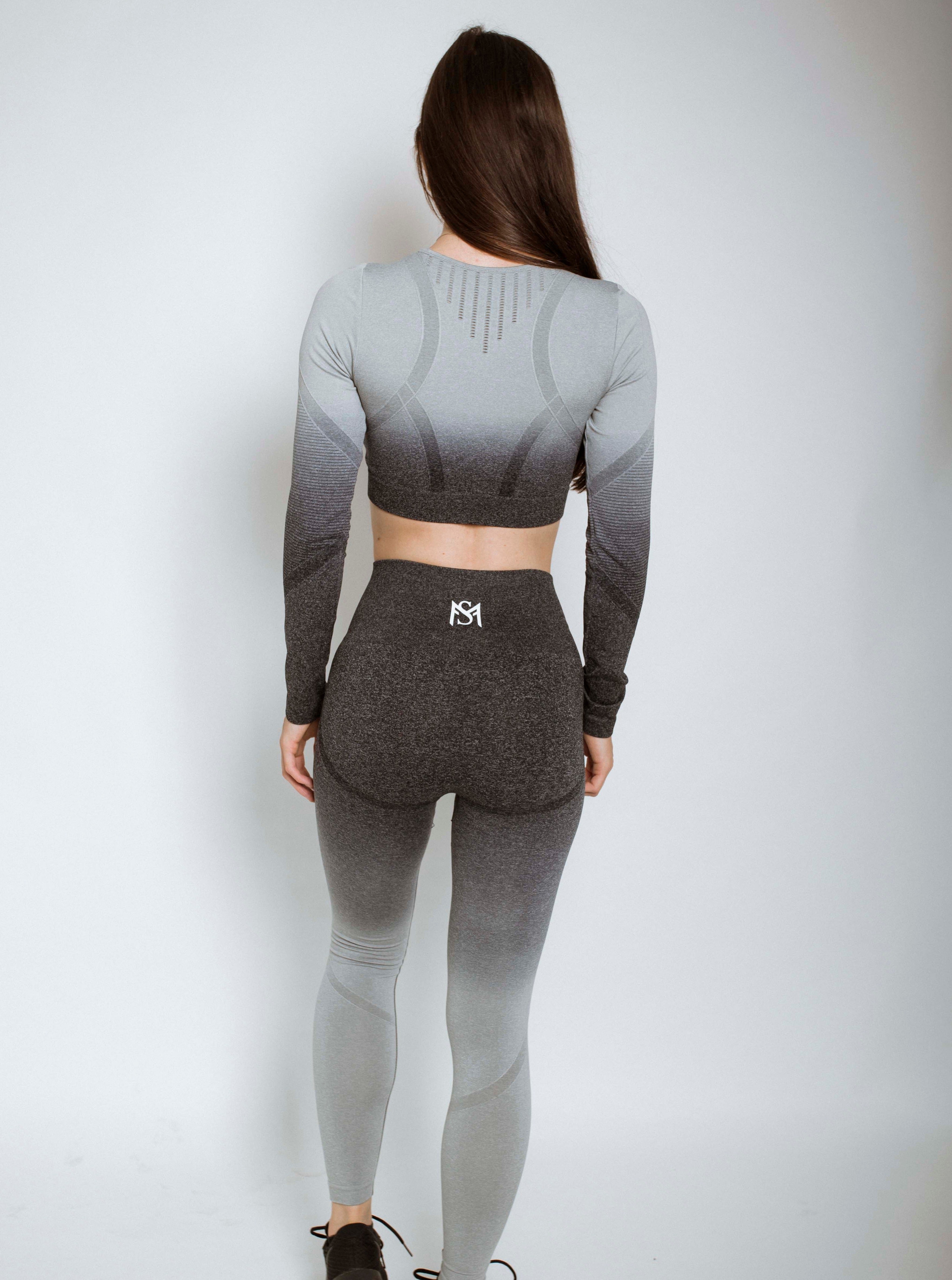 Gradient Grey Long Sleeve Set Sportmonkey