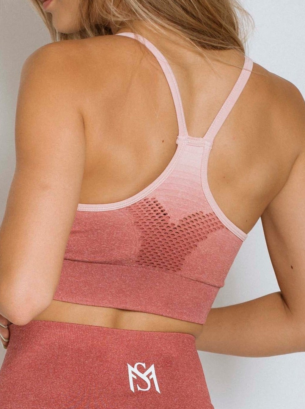 Gradient Pink Sport Bra Sportmonkey