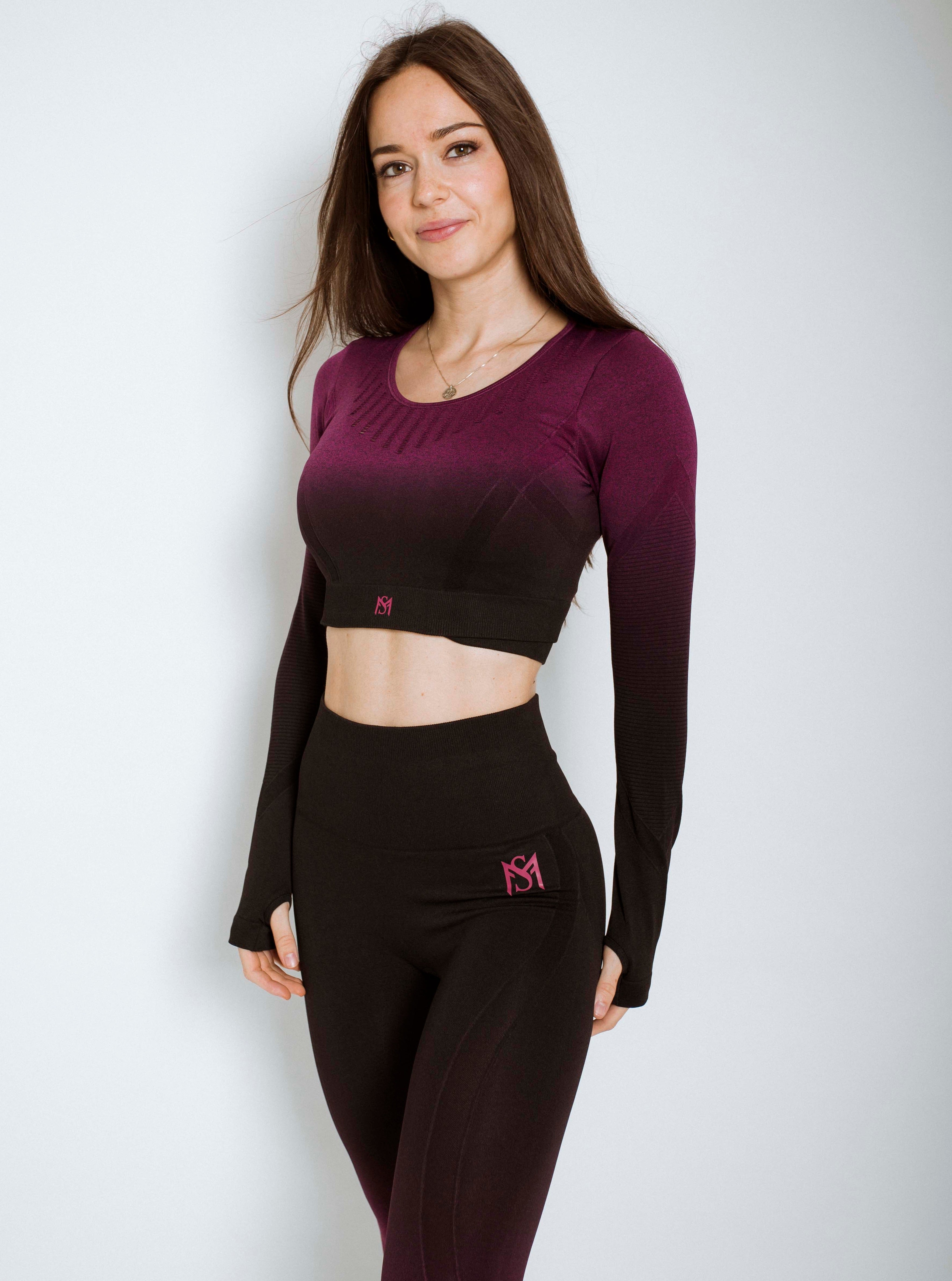 Gradient Purple Set Long Sleeve Sportmonkey