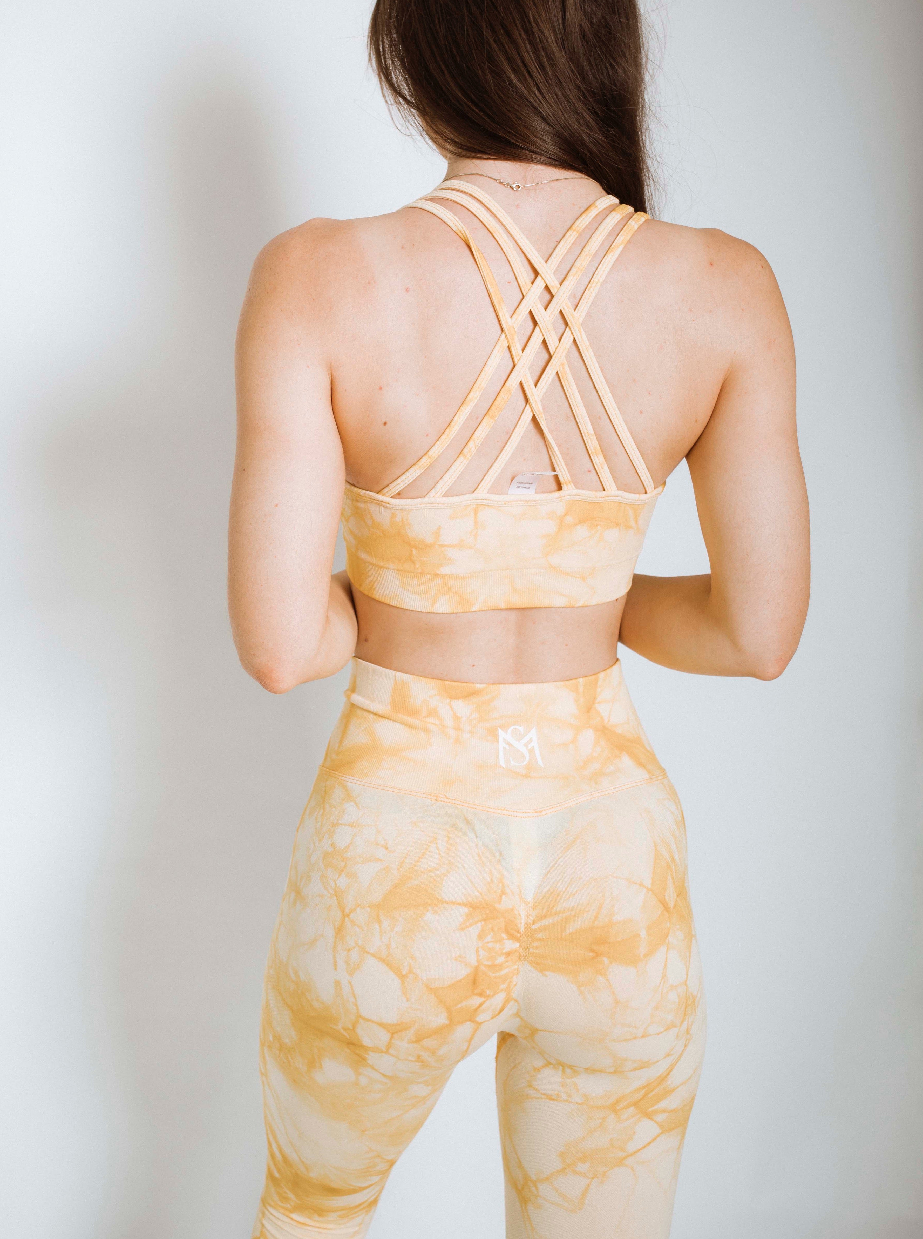 Marble 2.0 Yellow Leggings Sportmonkey