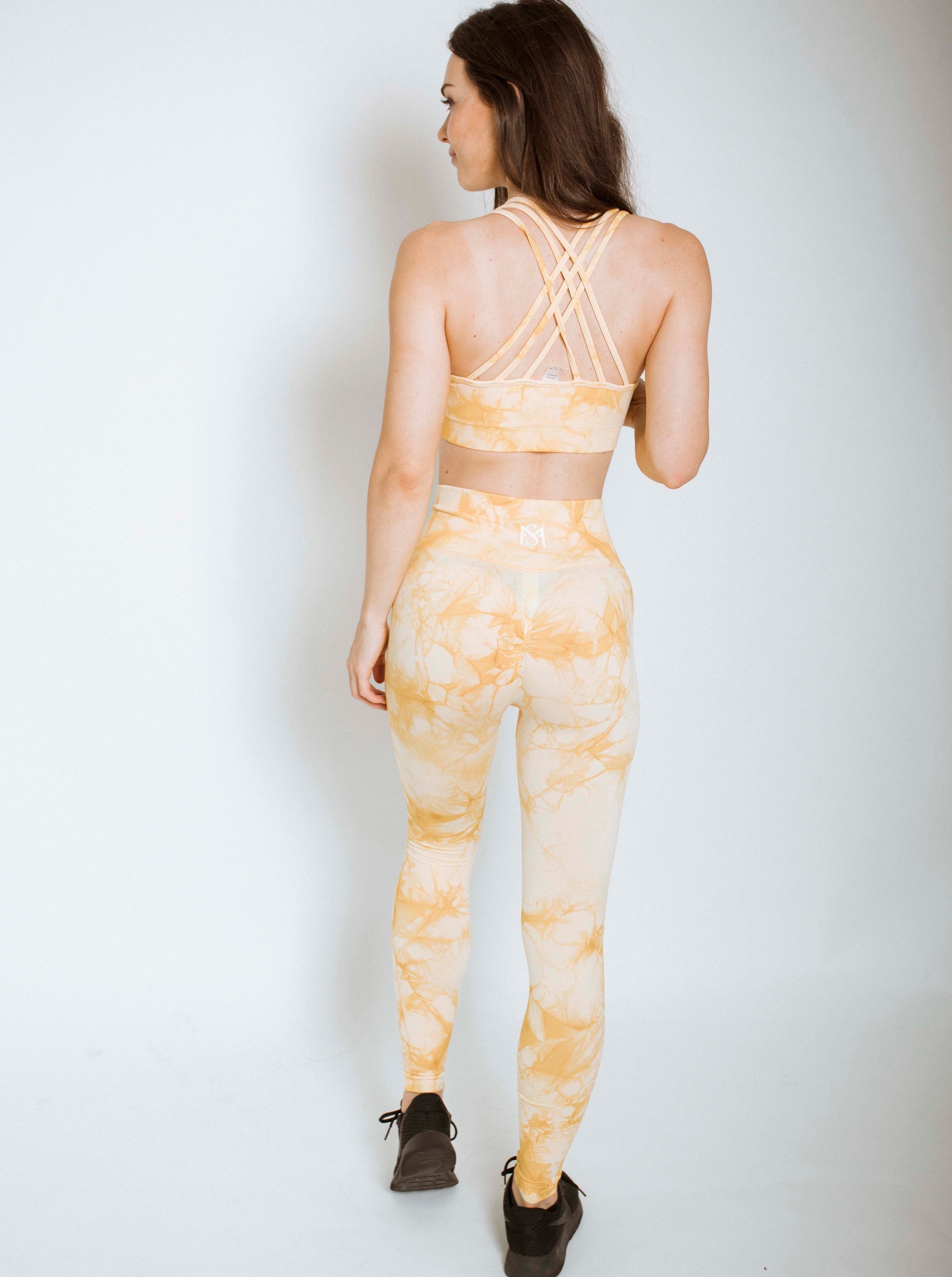 Marble 2.0 Yellow Leggings Sportmonkey