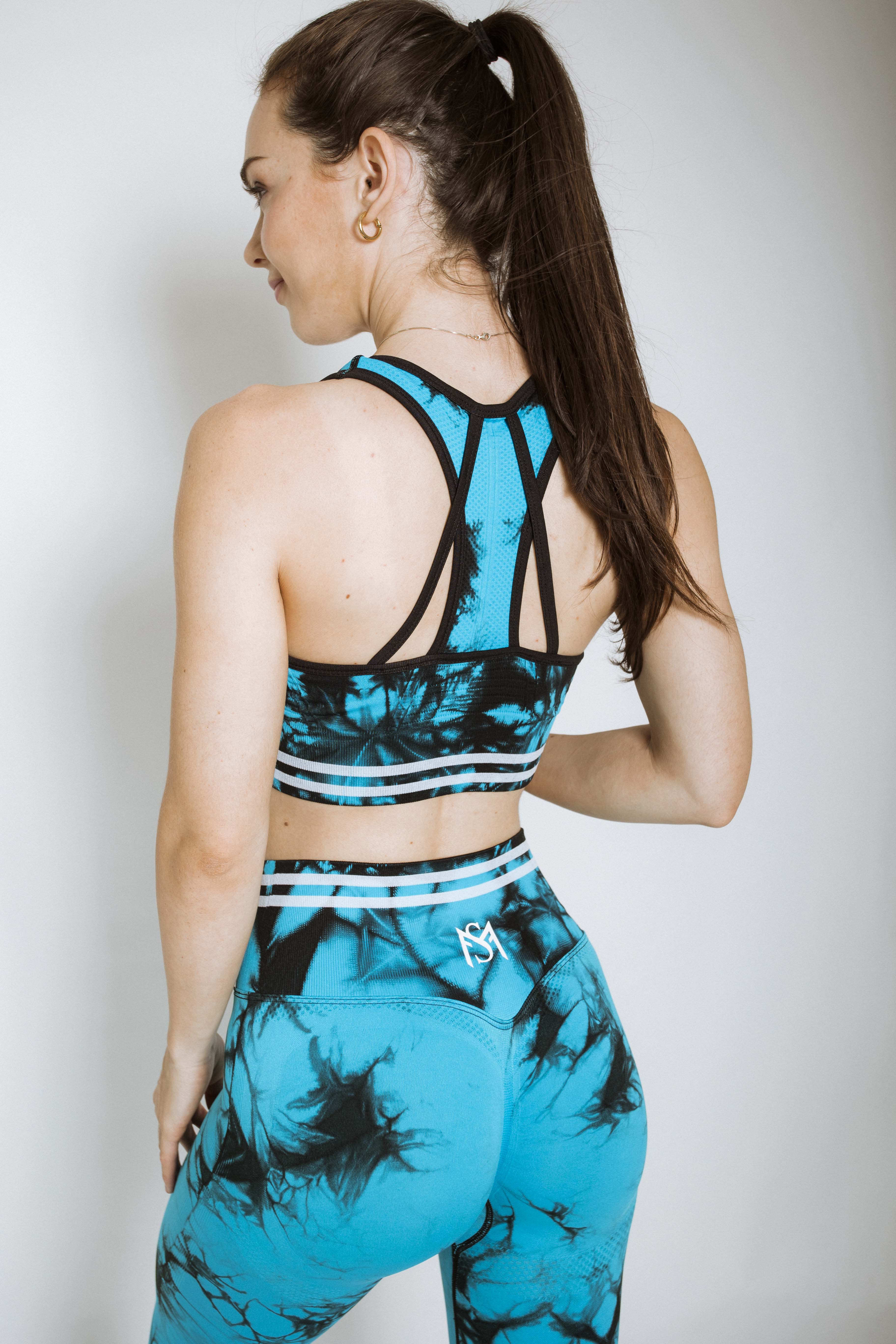 Striped Performance Set Blue Sportmonkey