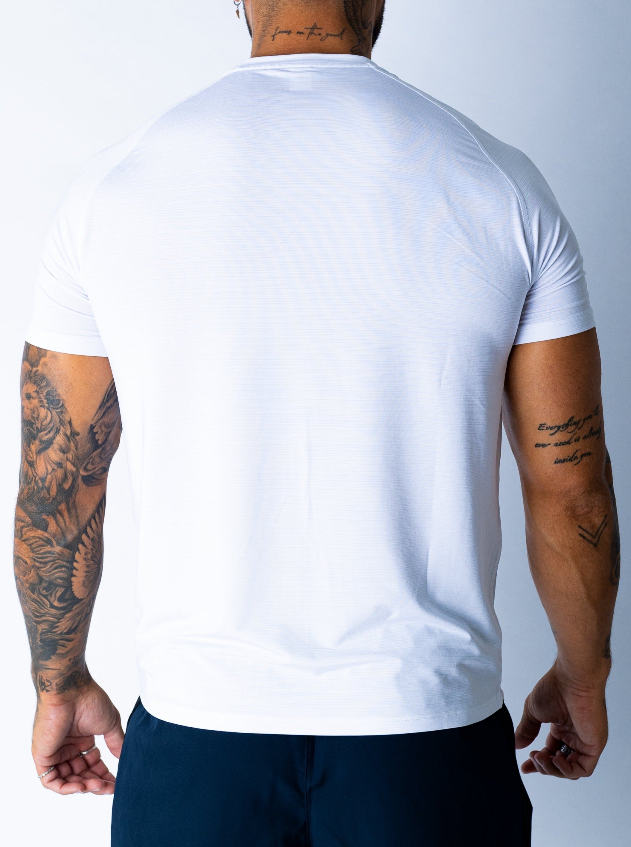 Dry-Fit Checkered White T-Shirt Sportmonkey PRO