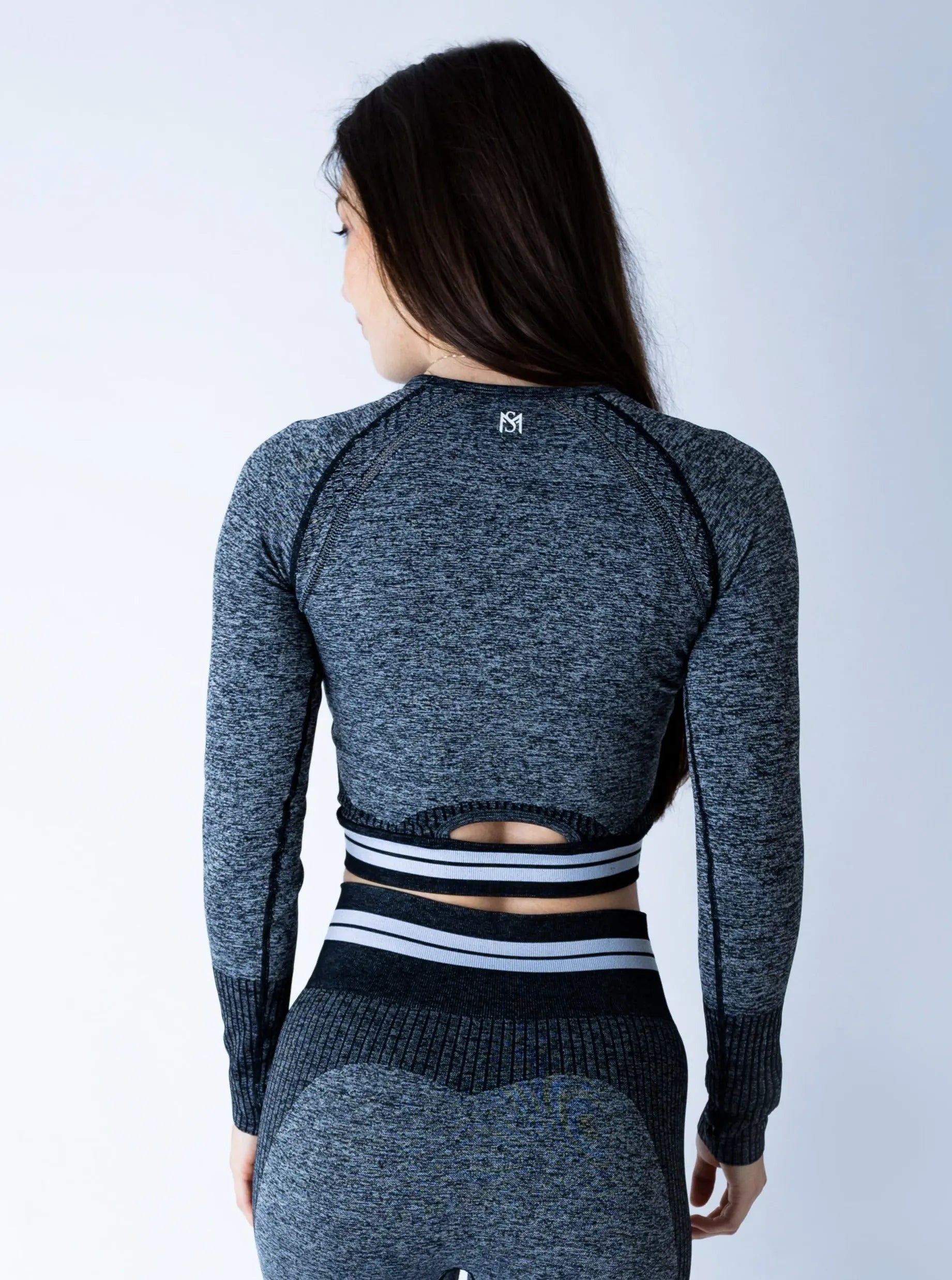 Bright Lines Long Sleeve Dark Grey sportmonkey