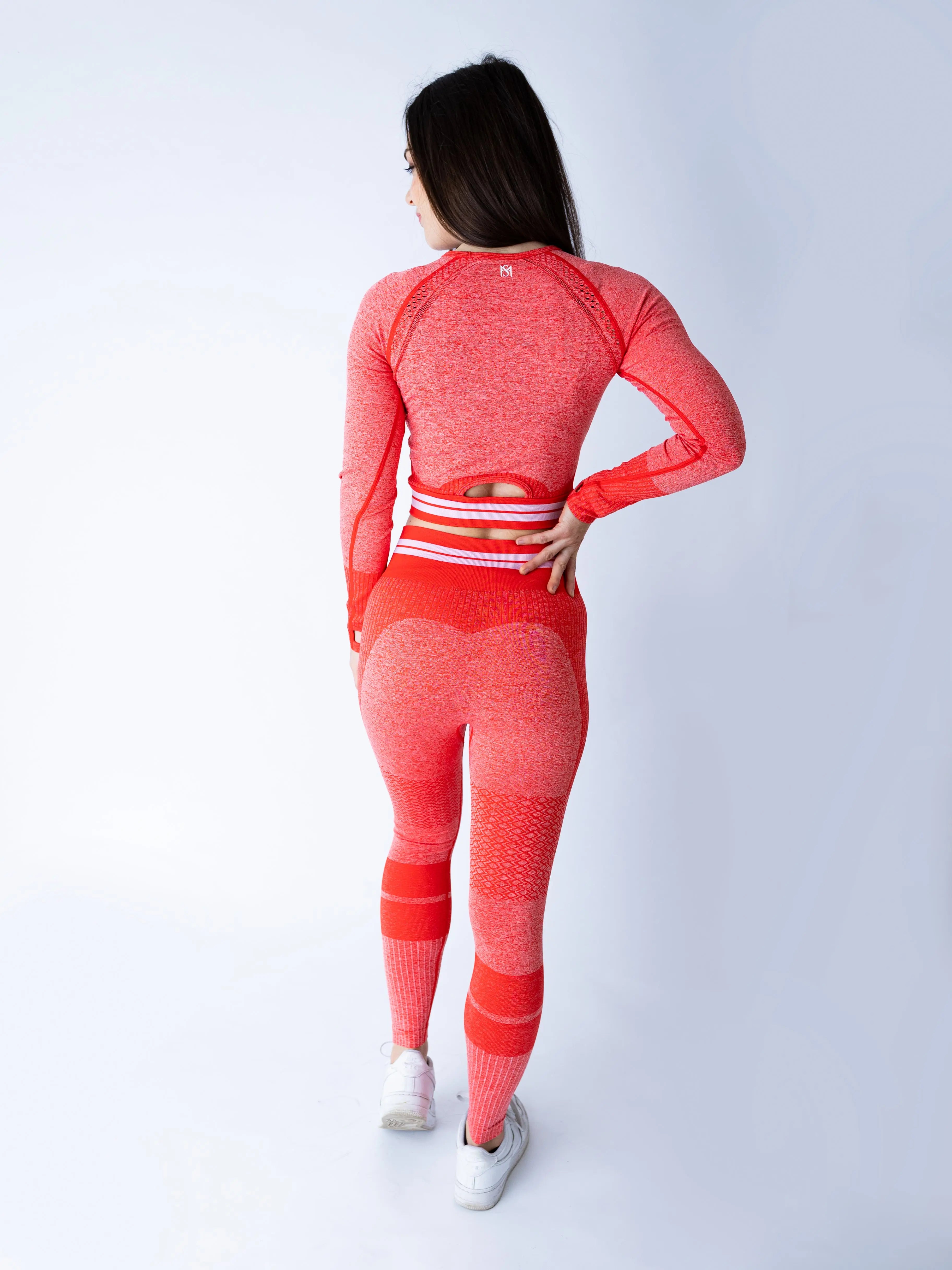 Bright Lines Red Set Long Sleeve sportmonkey