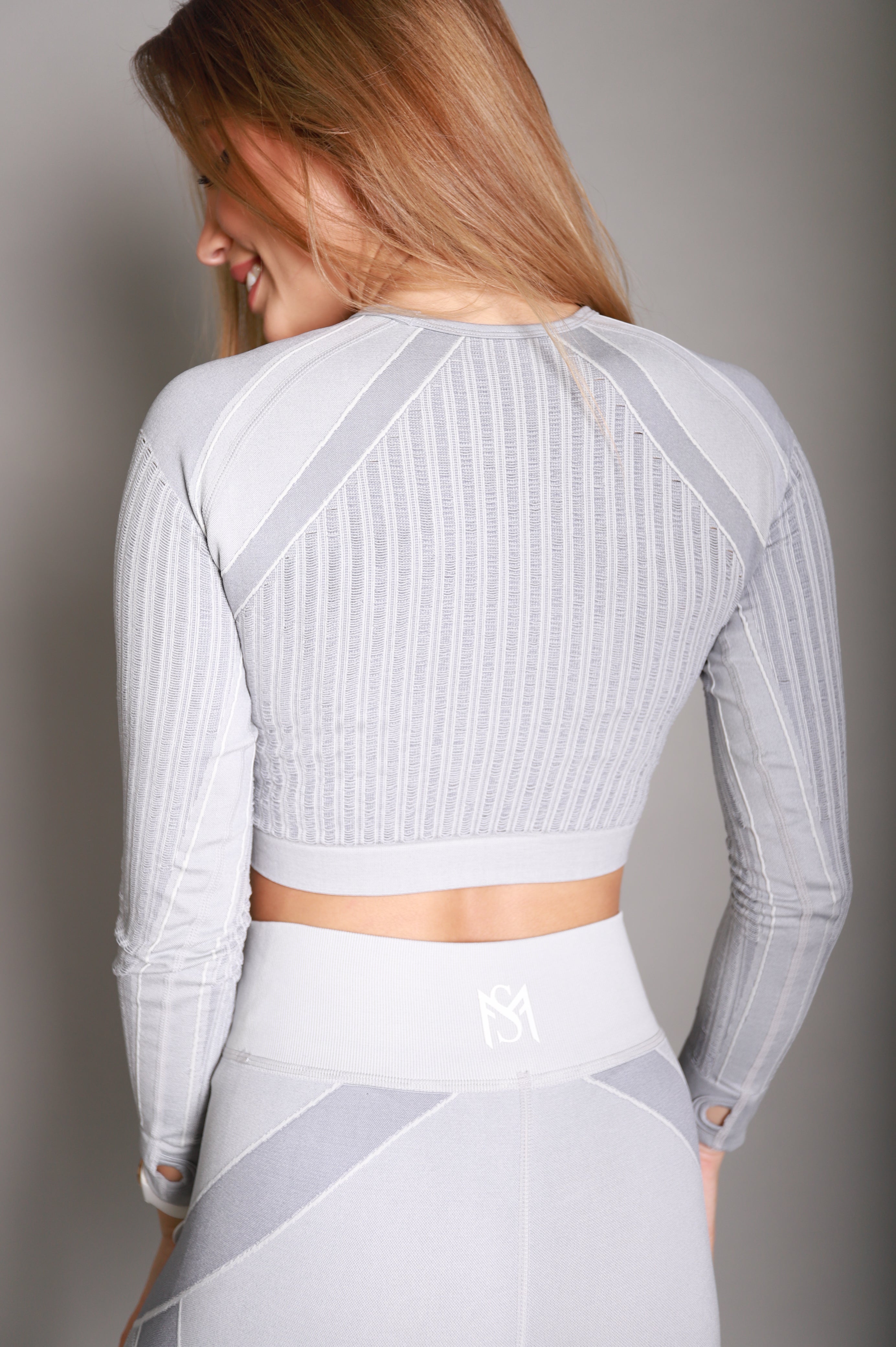 Stars Light Grey Long Sleeve sportmonkey