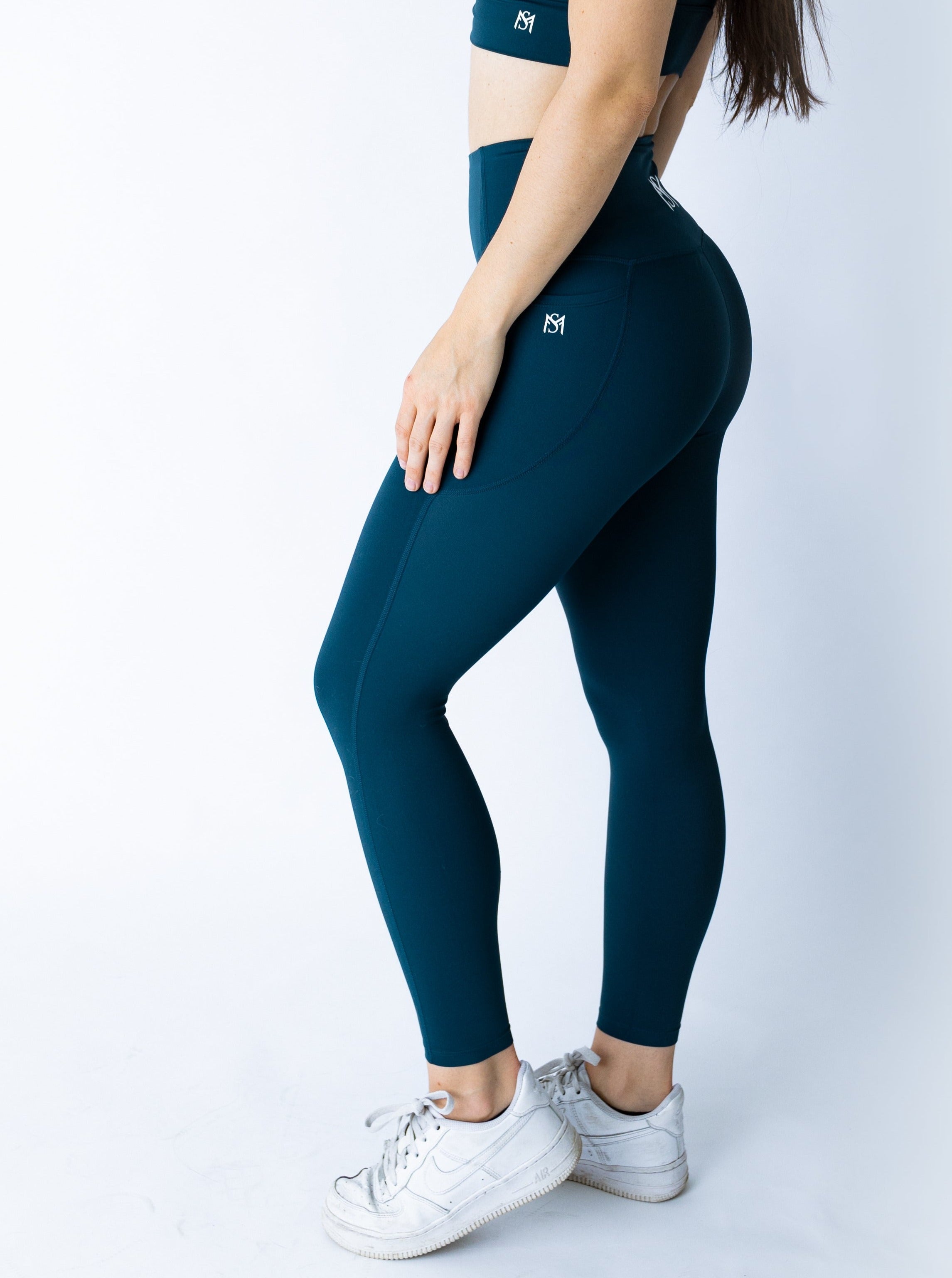 New Beginnings Collection Dark Green Legging Sportmonkey