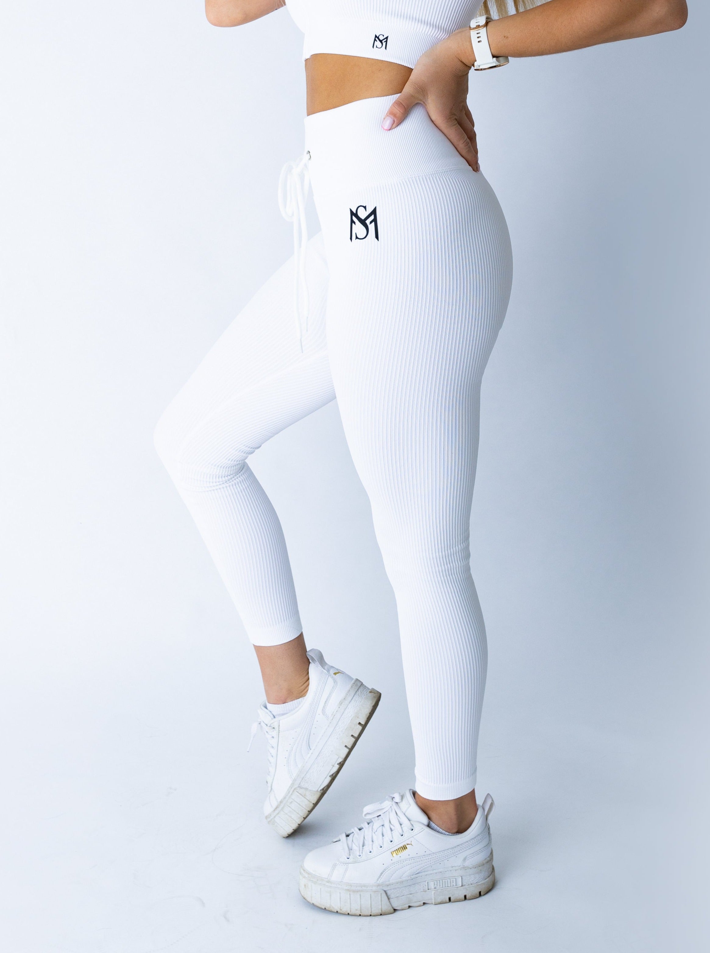 Lace Collection White Legging Sportmonkey