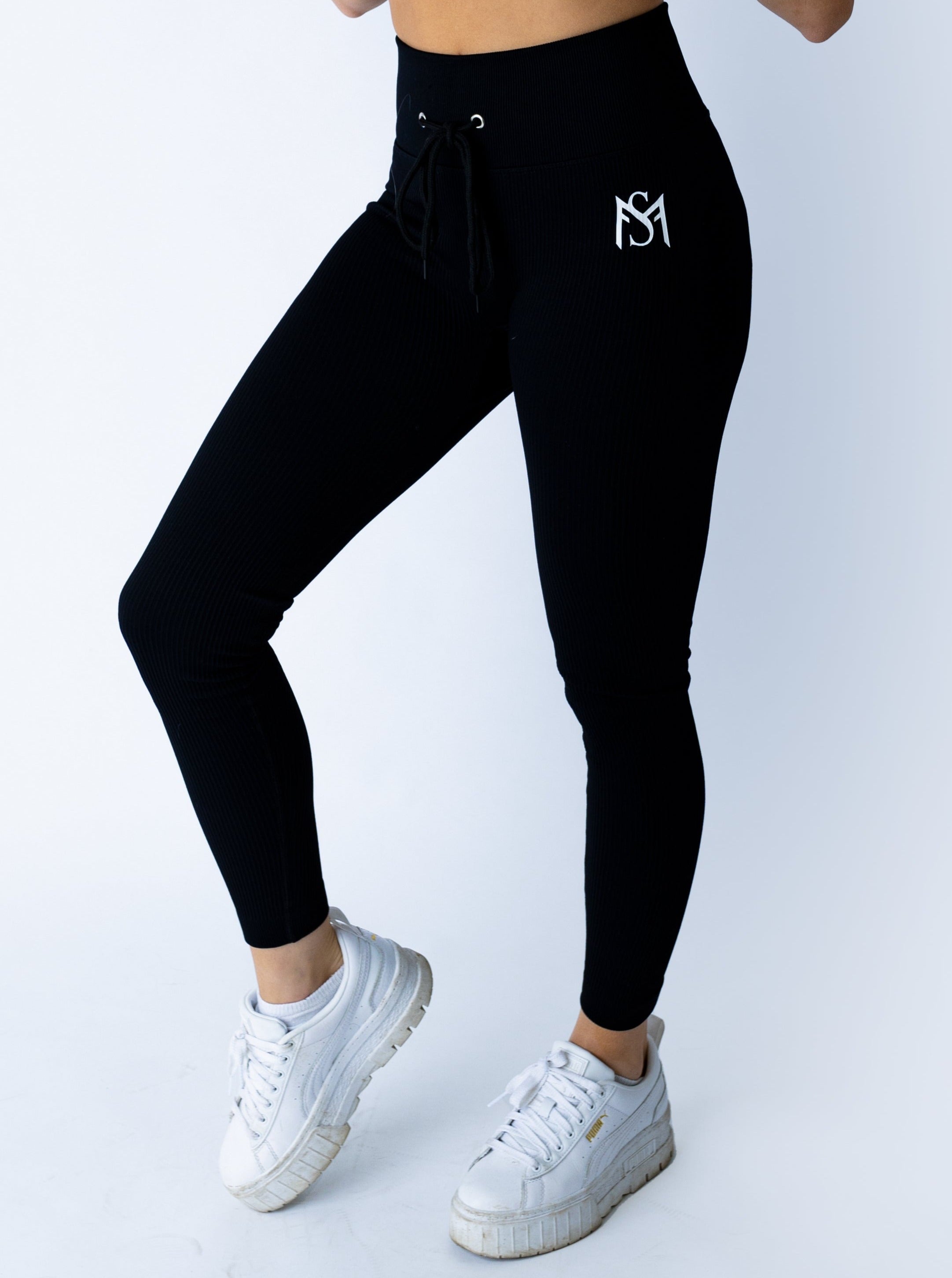 Lace Collection Black Legging Sportmonkey