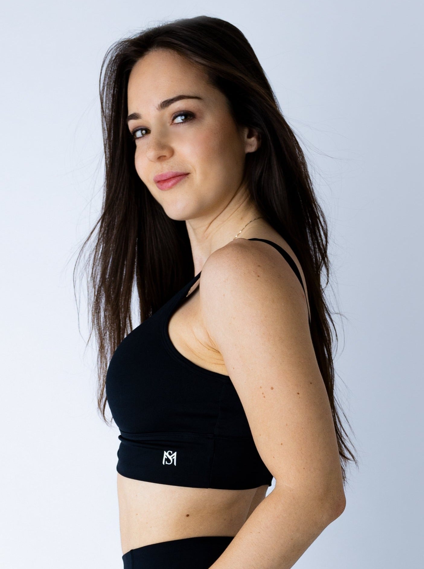New Beginnings Collection Black Sport Bra Sportmonkey
