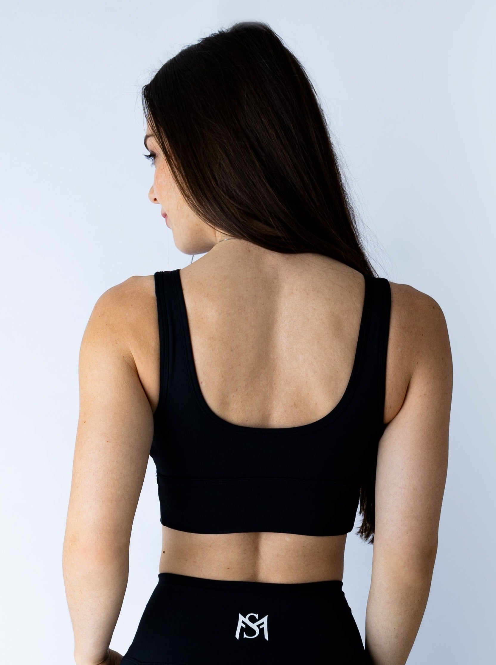 New Beginnings Collection Black Sport Bra Sportmonkey