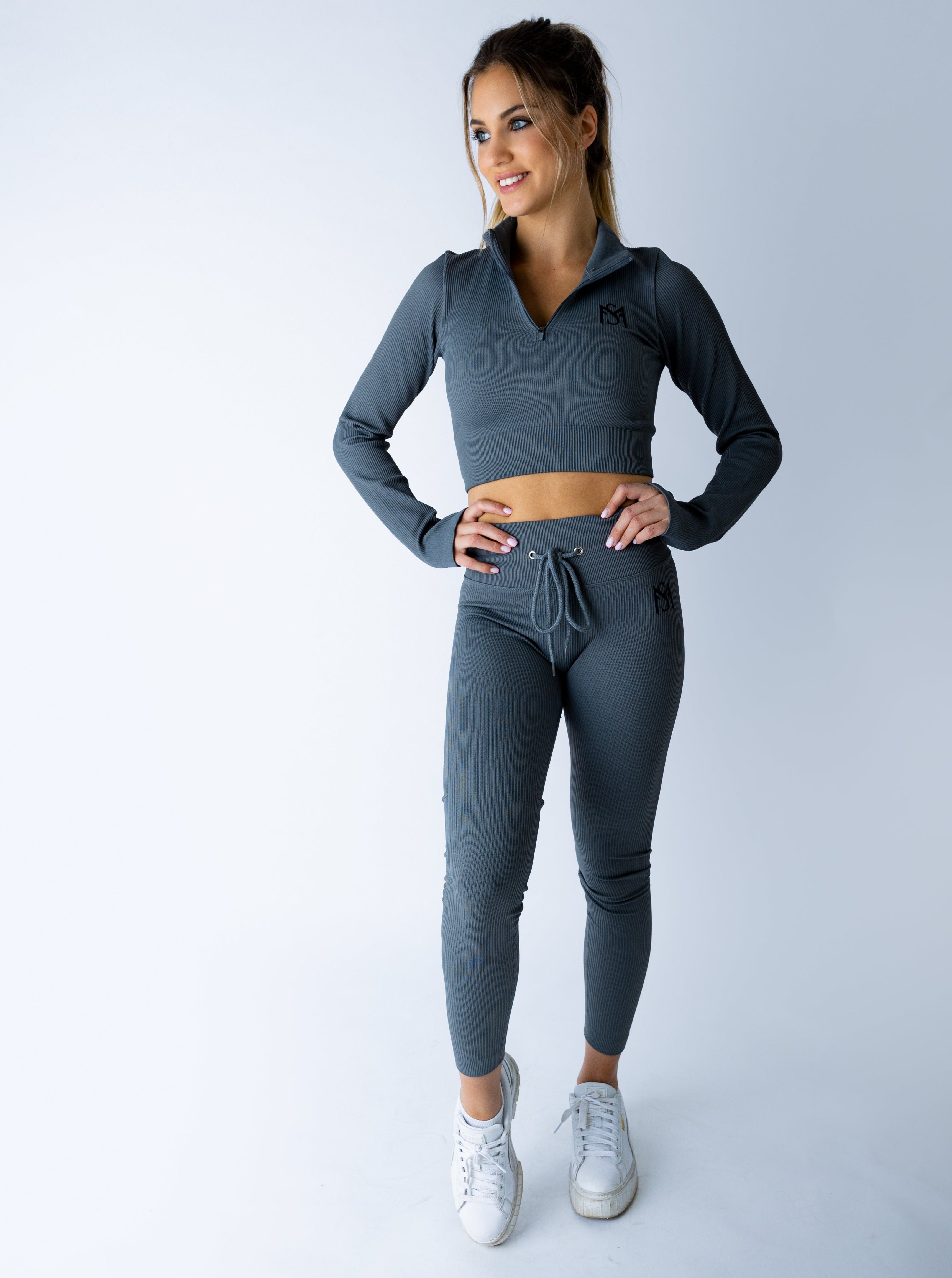 Lace Collection Grey Set Long Sleeve Sportmonkey