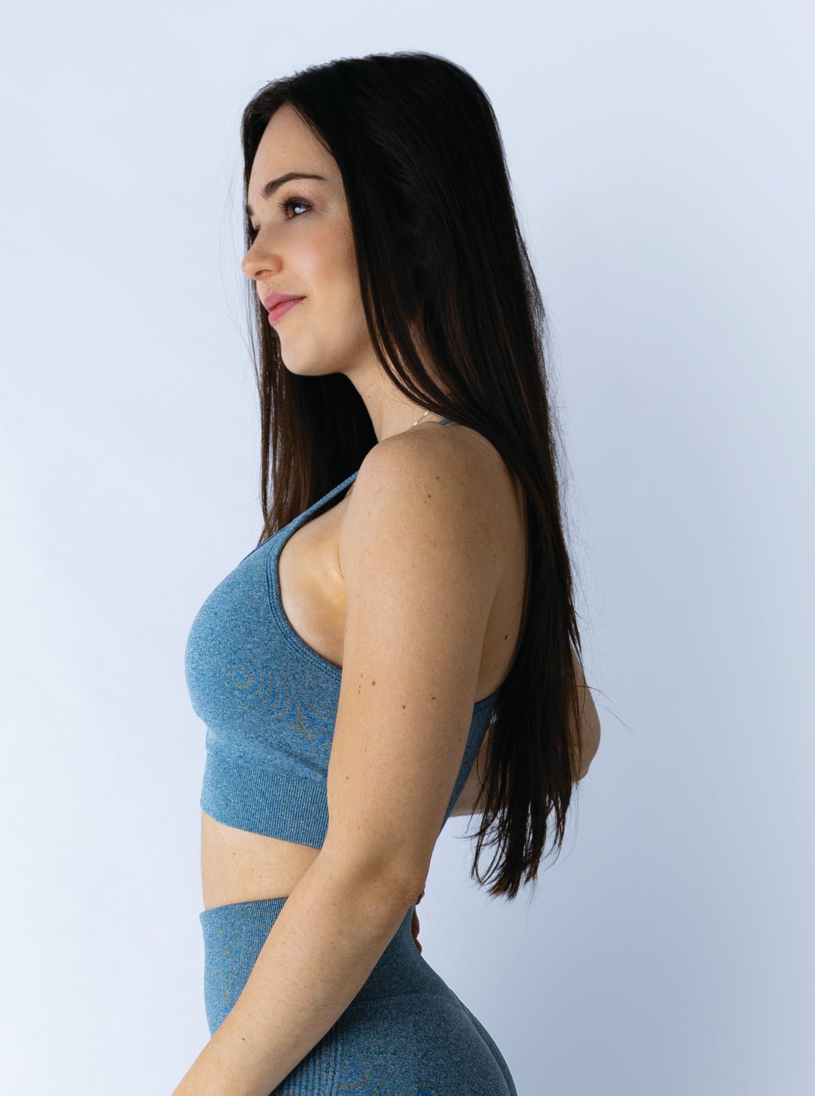 Push Up Collection Light Grey Sport Bra Sportmonkey