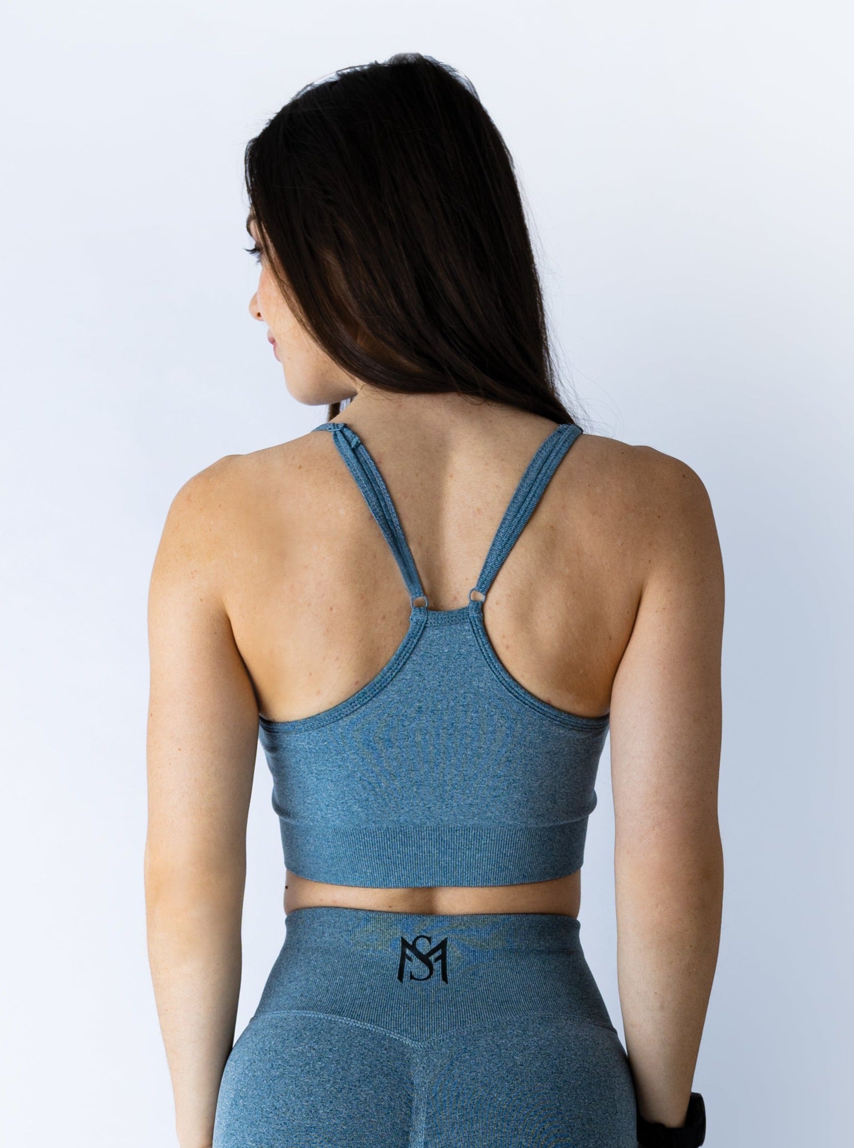 Push Up Collection Light Grey Sport Bra Sportmonkey