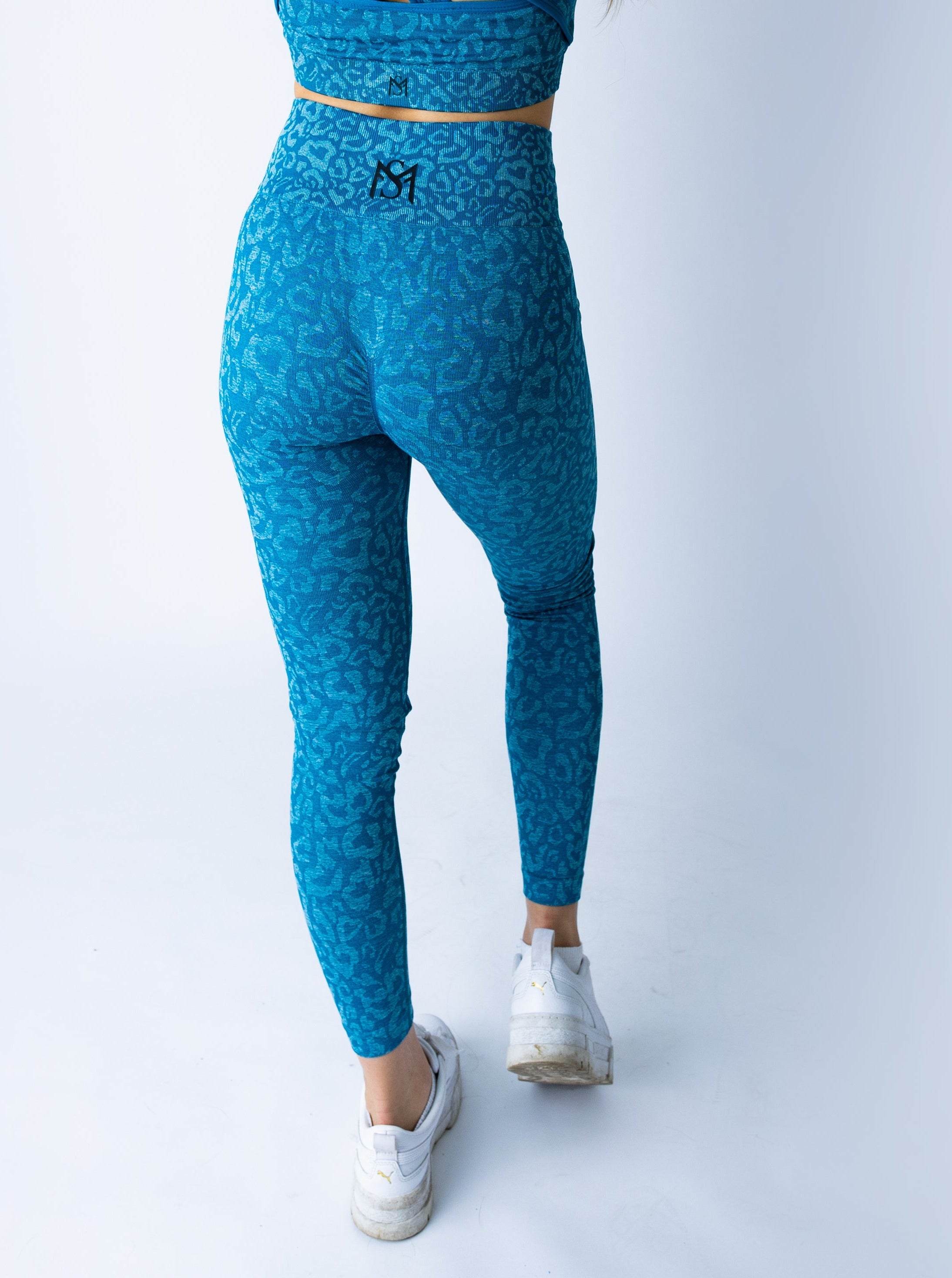 Leopard Collection Blue Legging Sportmonkey
