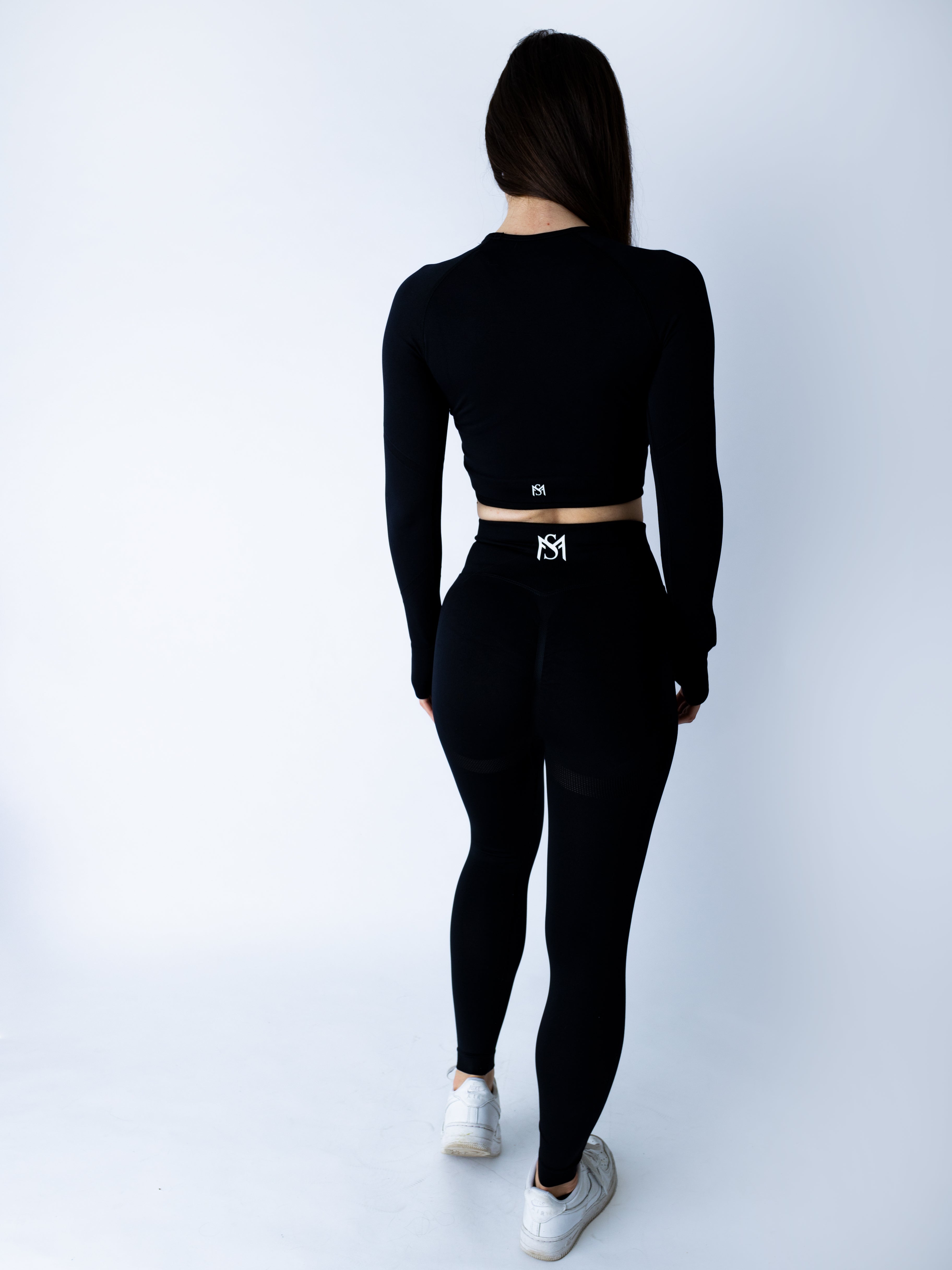 Push Up Collection Black Set Long Sleeve Sportmonkey
