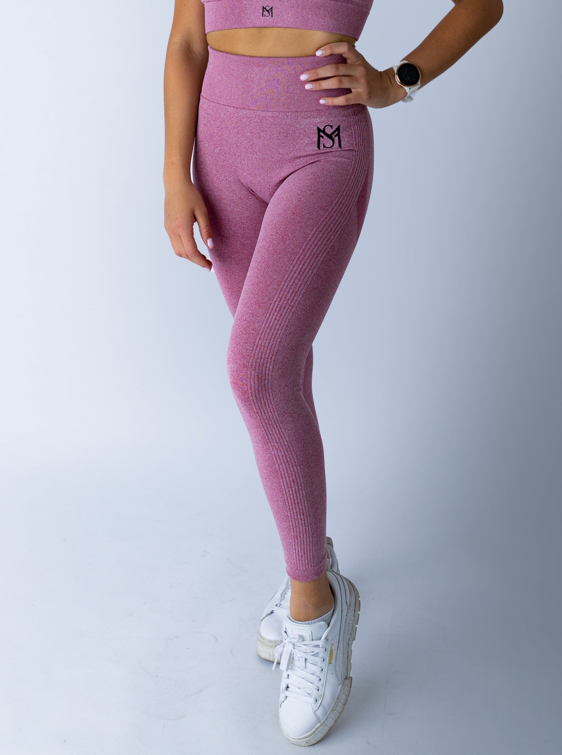 Push Up Collection Dark Pink Legging Sportmonkey