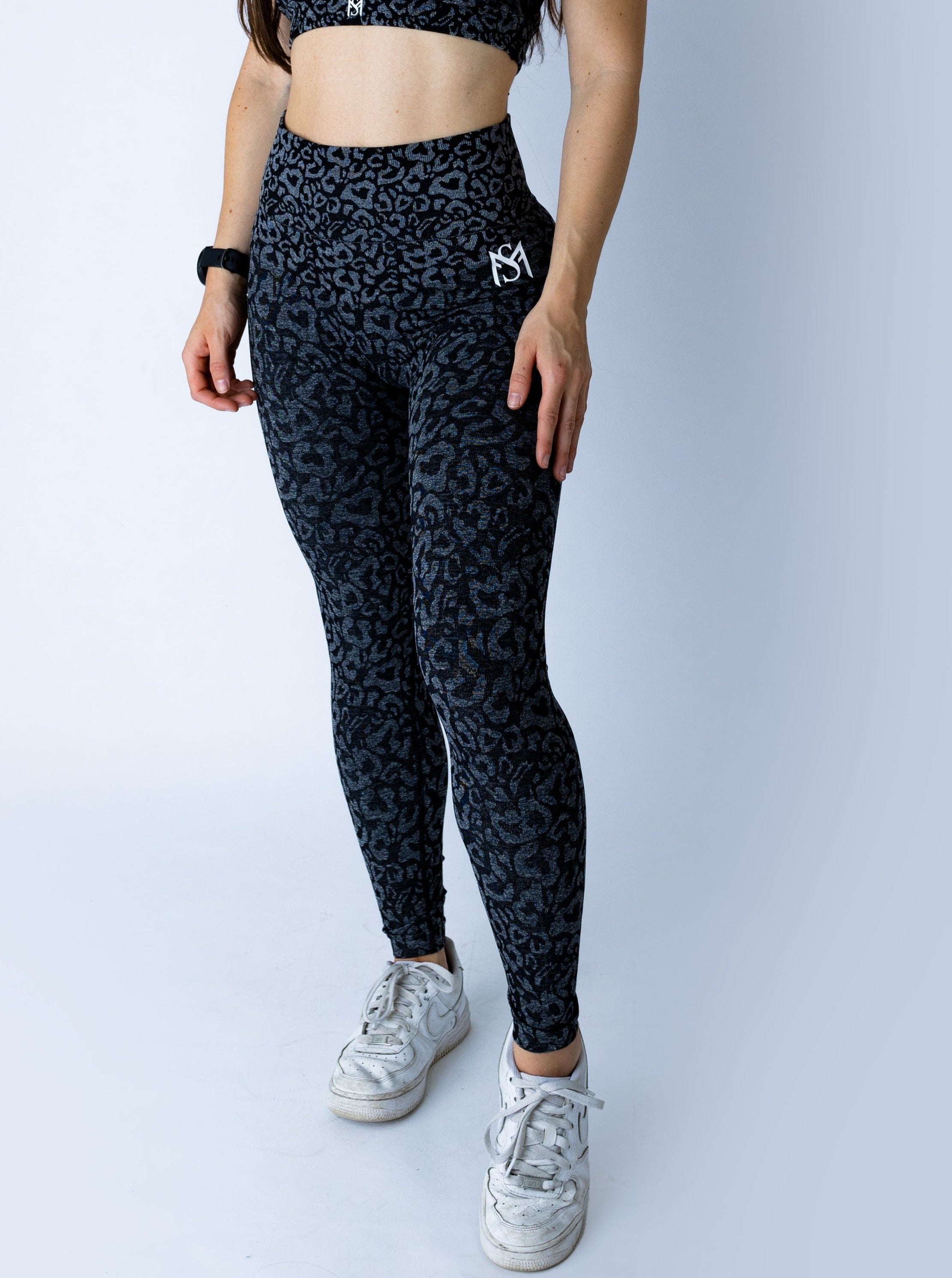Leopard Collection Black Legging Sportmonkey