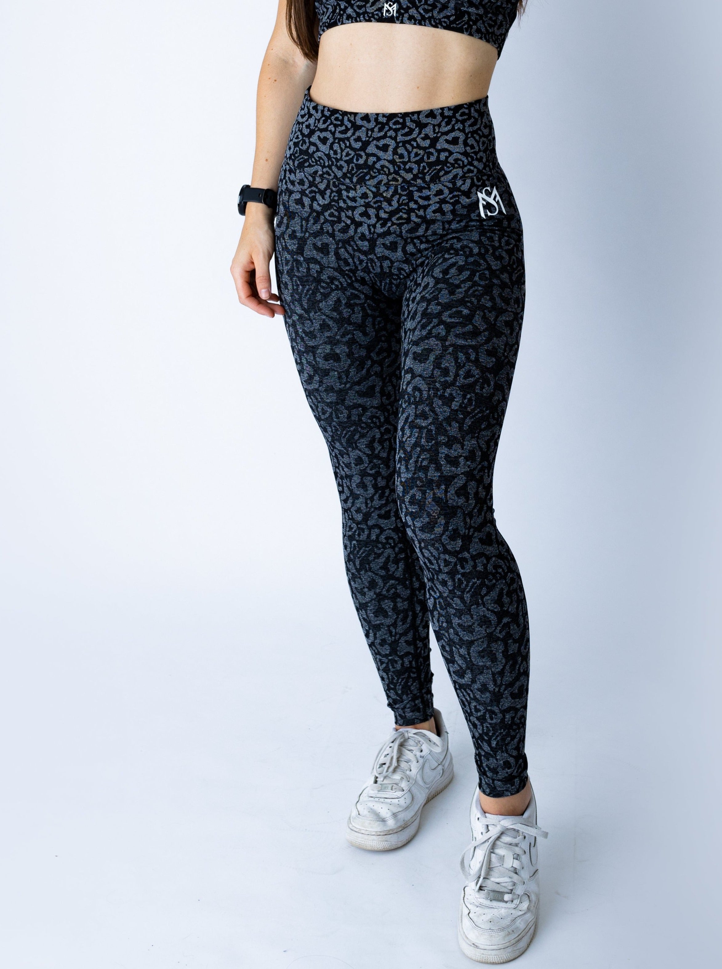 Leopard Collection Black Legging Sportmonkey
