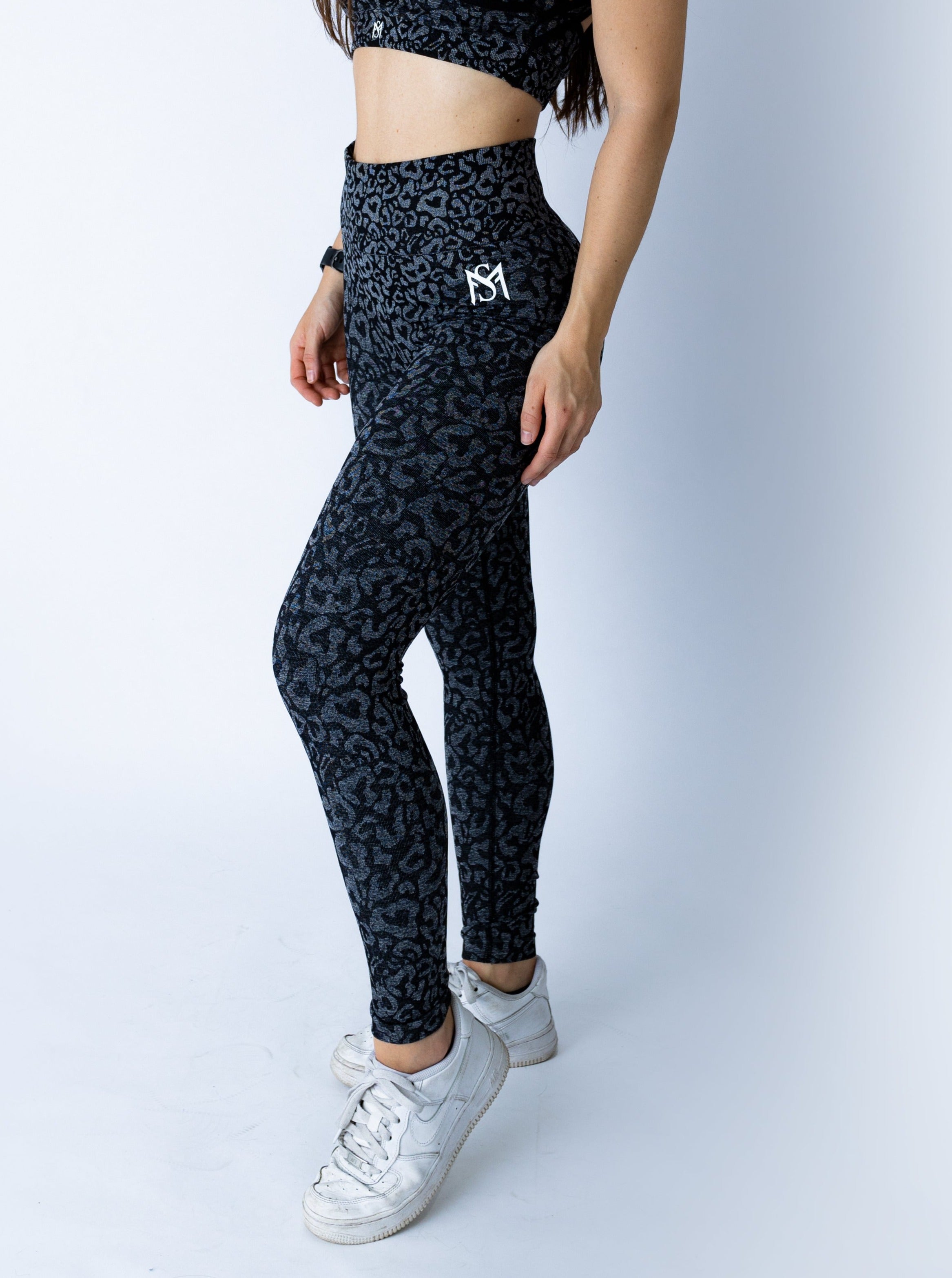 Leopard Collection Black Legging Sportmonkey