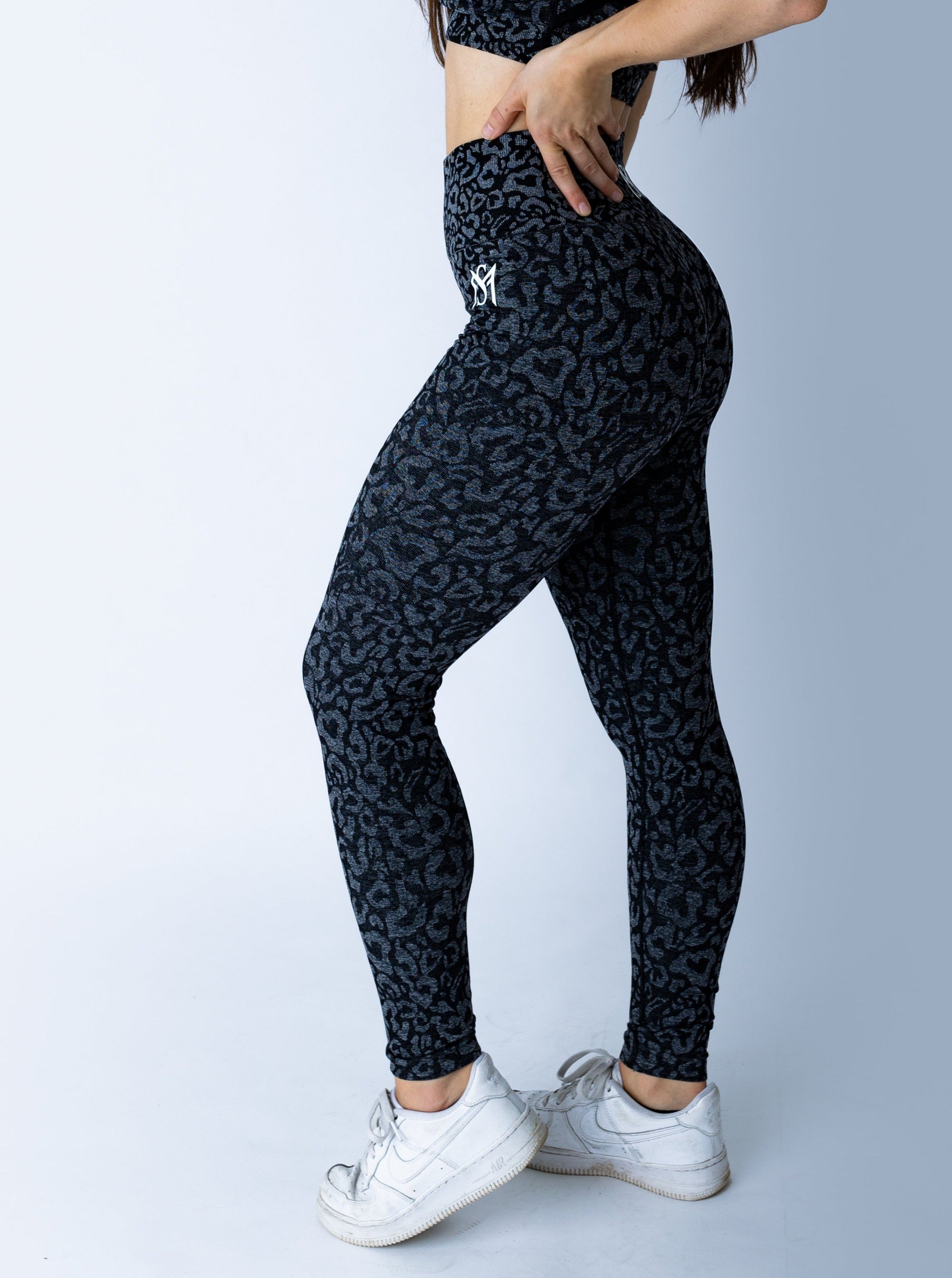 Leopard Collection Black Legging Sportmonkey