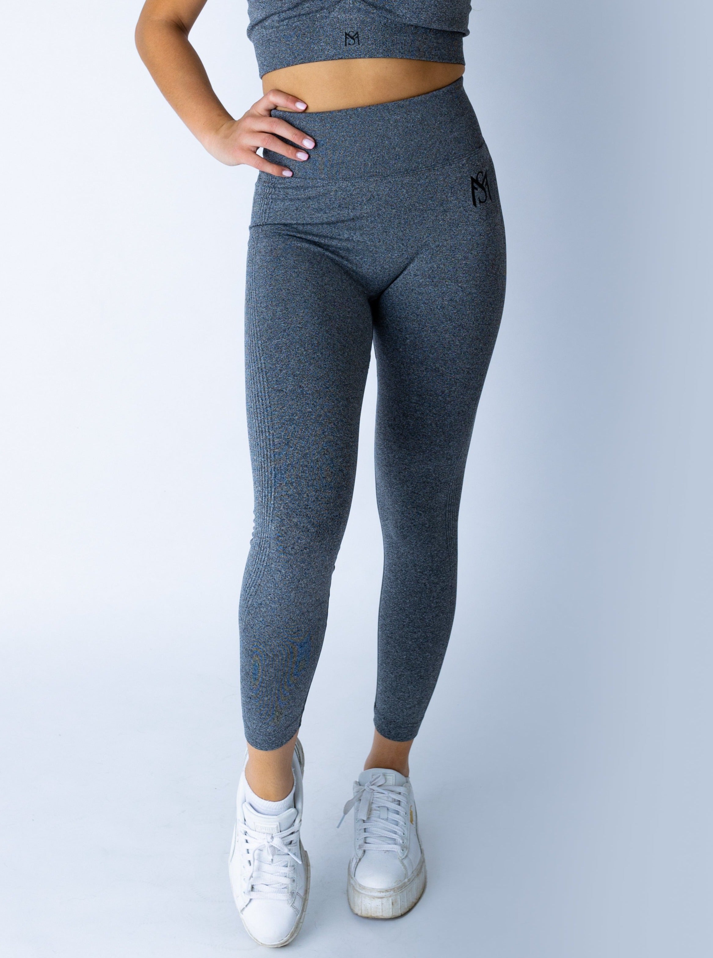 Push Up Collection Dark Grey Legging Sportmonkey