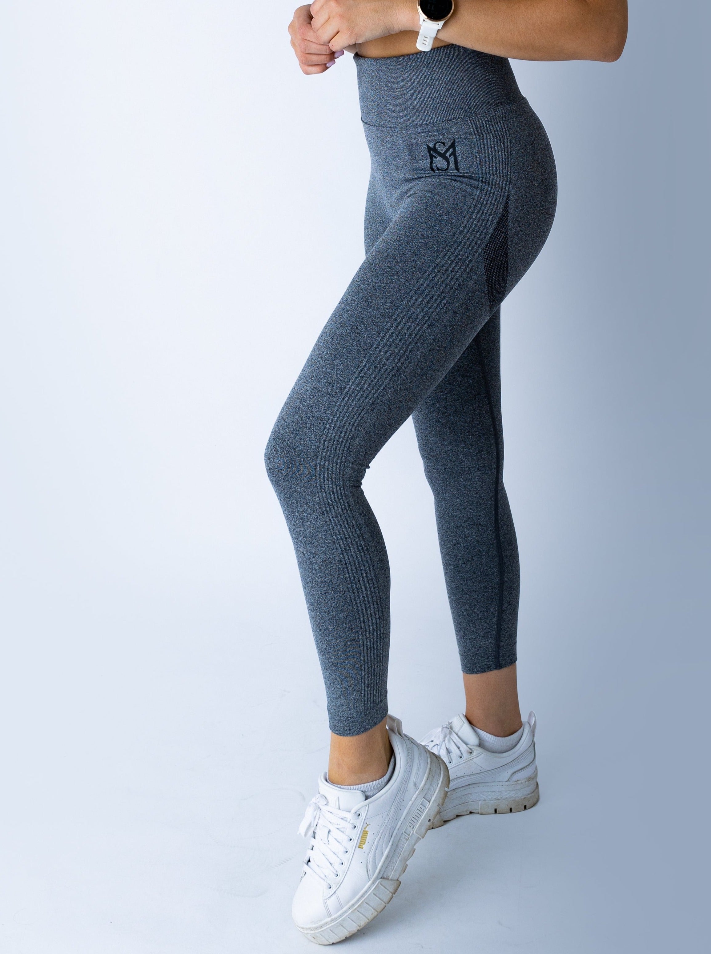 Push Up Collection Dark Grey Legging Sportmonkey