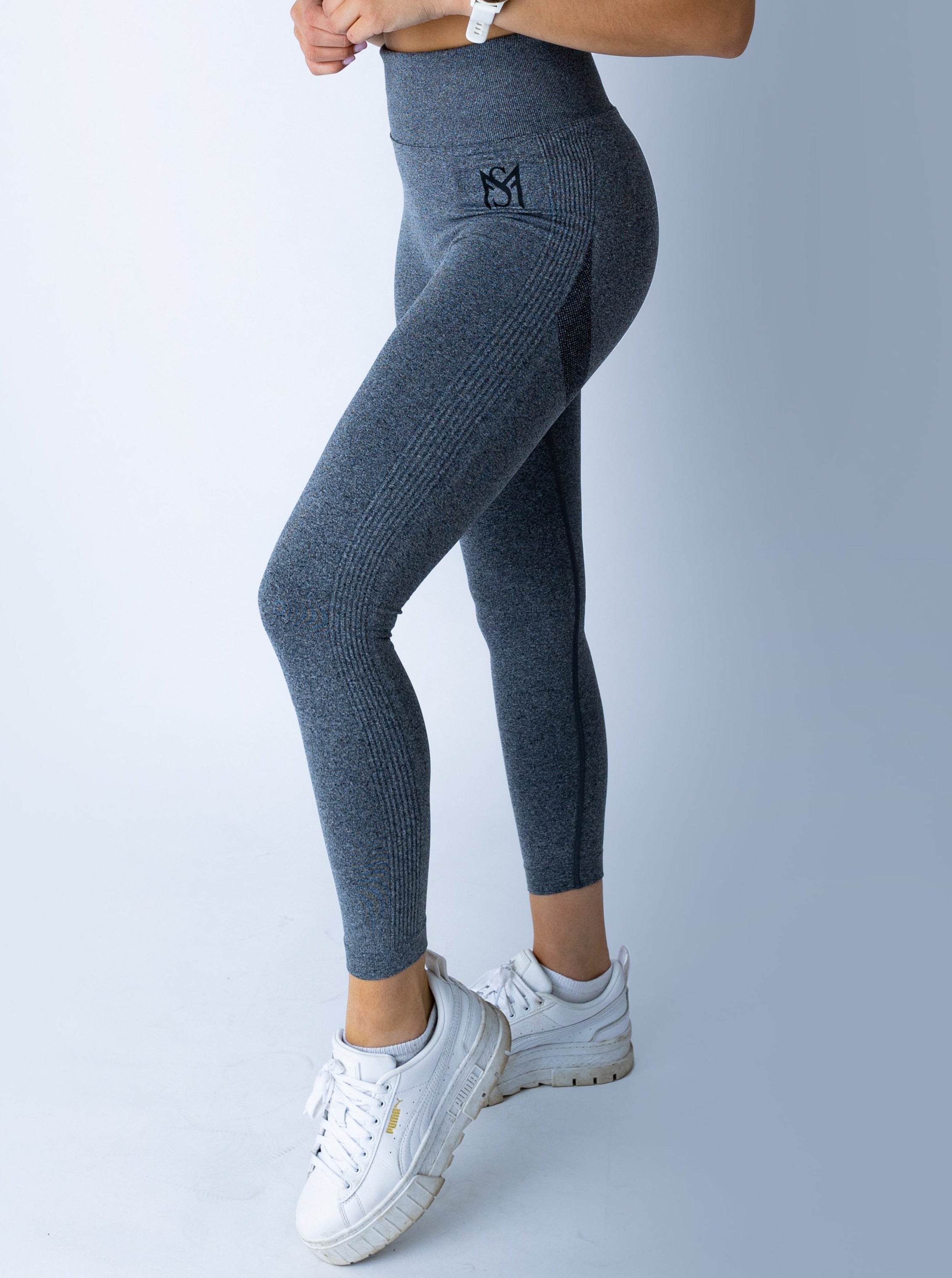 Push Up Collection Dark Grey Set Long Sleeve Sportmonkey