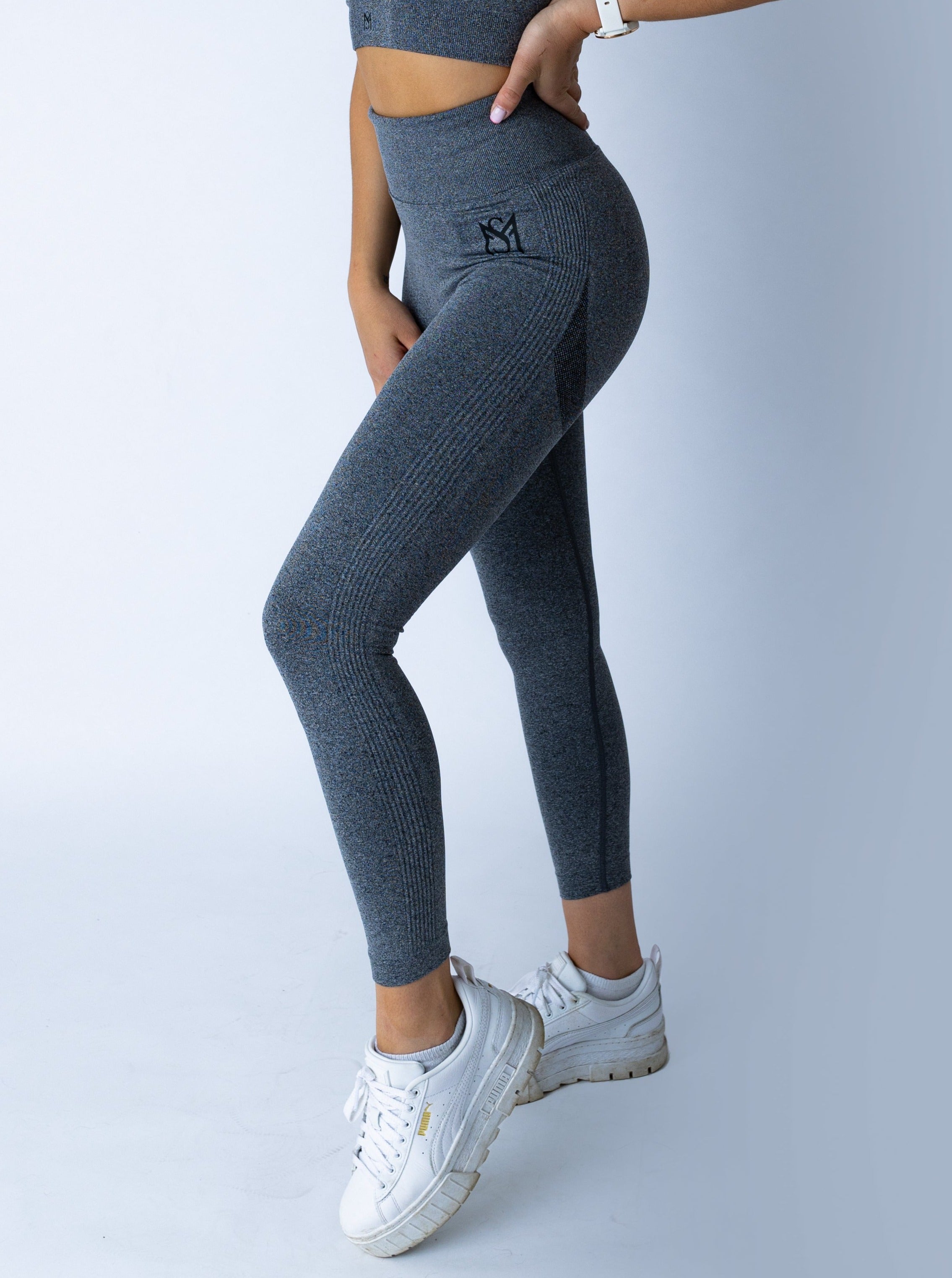 Push Up Collection Dark Grey Legging Sportmonkey